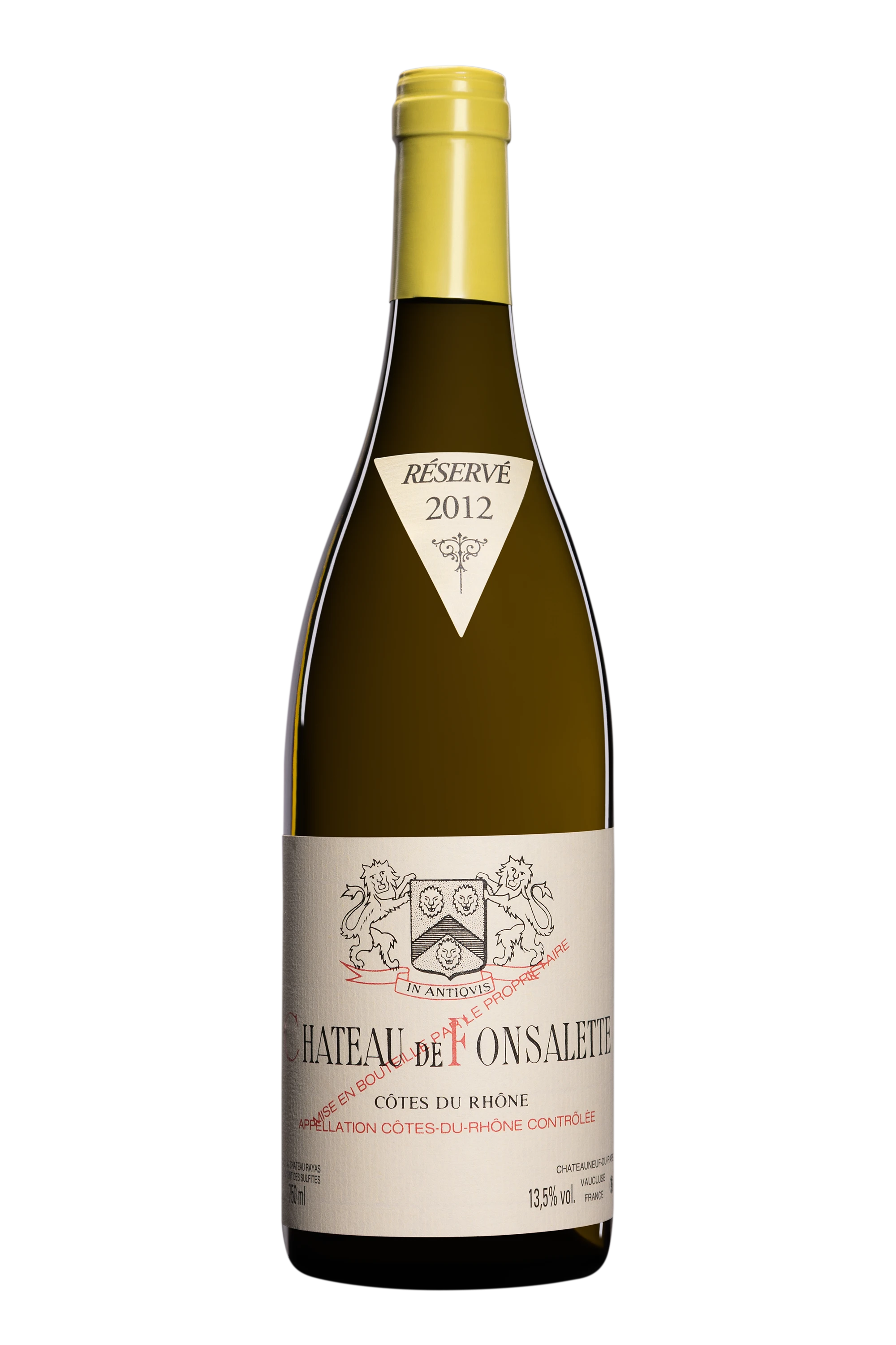 Château de Fonsalette - Côtes du Rhône Blanc 2012 13.5°, 75cl