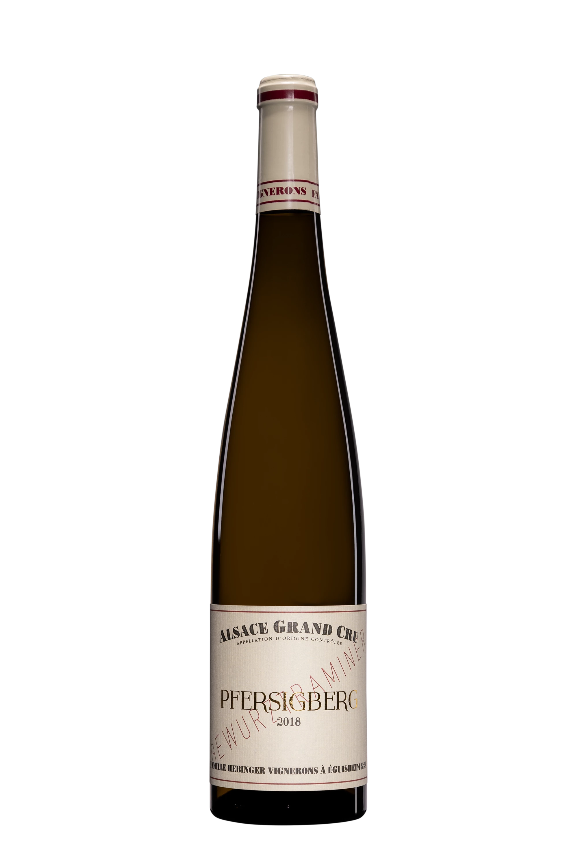 Domaine Hebinger - Alsace Grand Cru Pfersigberg Gewürztraminer Blanc 2018 13.5°, 75cl