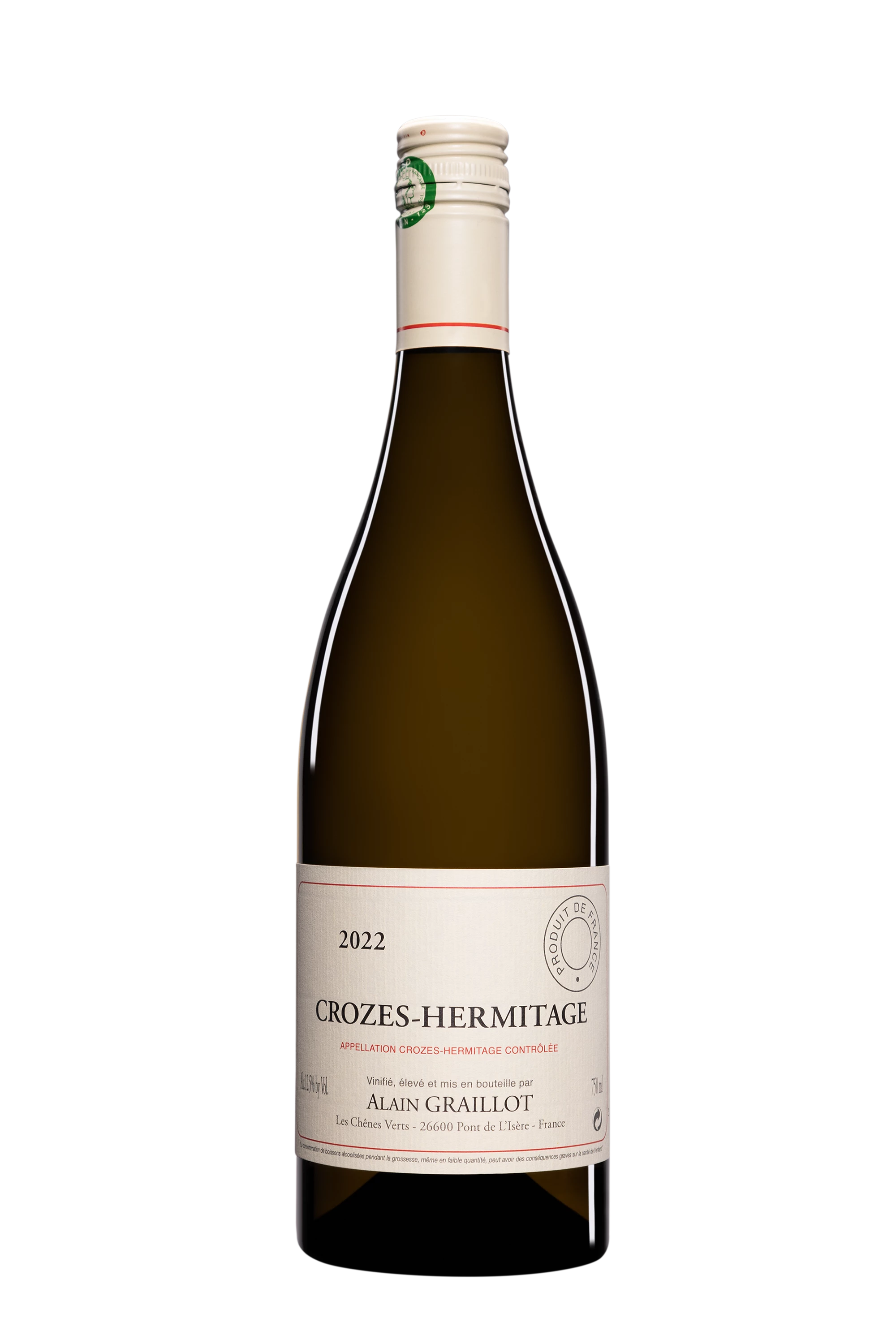 Domaine Alain Graillot - Crozes-Hermitage Blanc 2022 12.5°, 75cl