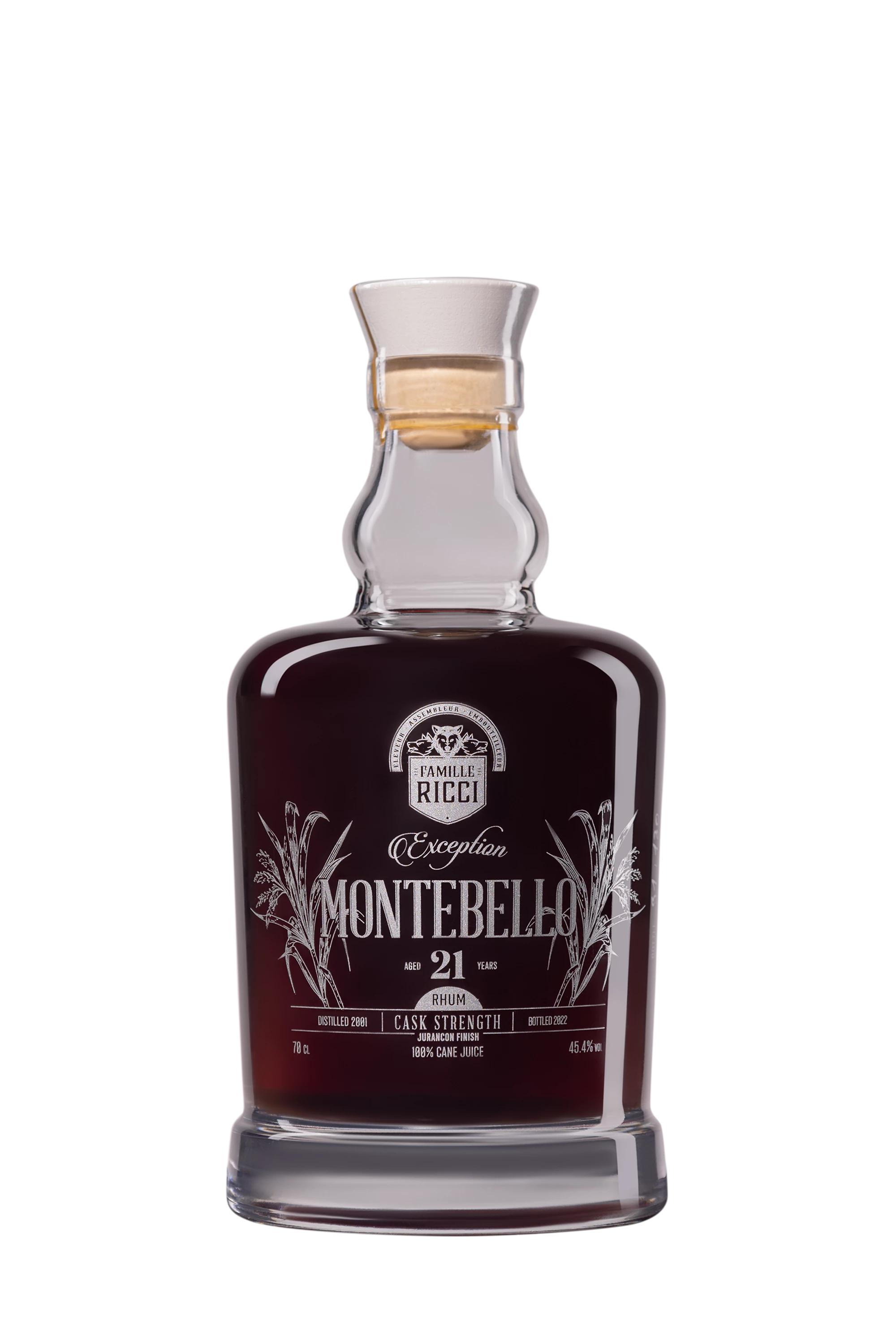 Famille Ricci - Rhum Vieux Agricole de Guadeloupe "21 Ans Montebello" Brun 2001 45.4° Giftbox, 70cl
