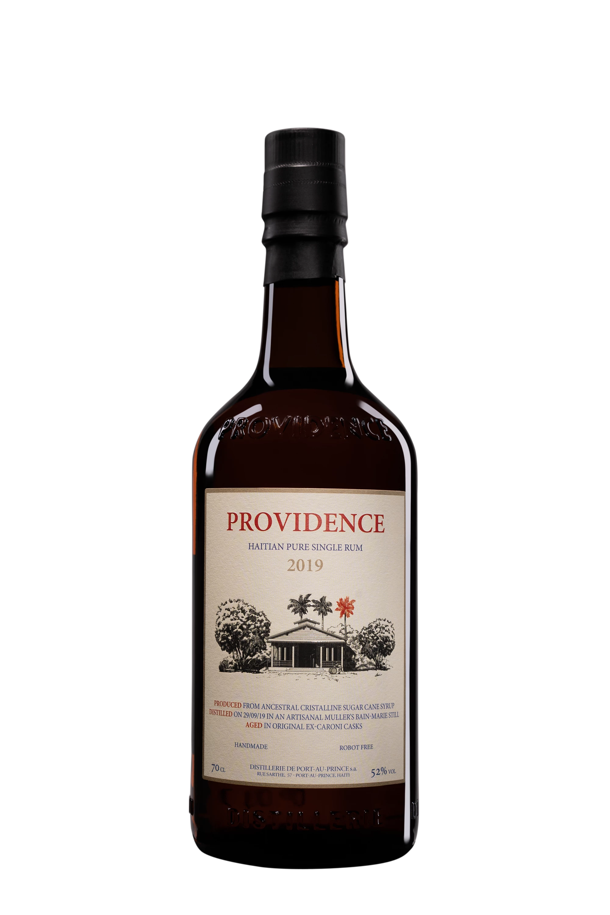 Providence - Molasses Haitian Rhum "3 Ans" Brun 2019 52° Giftbox, 70cl