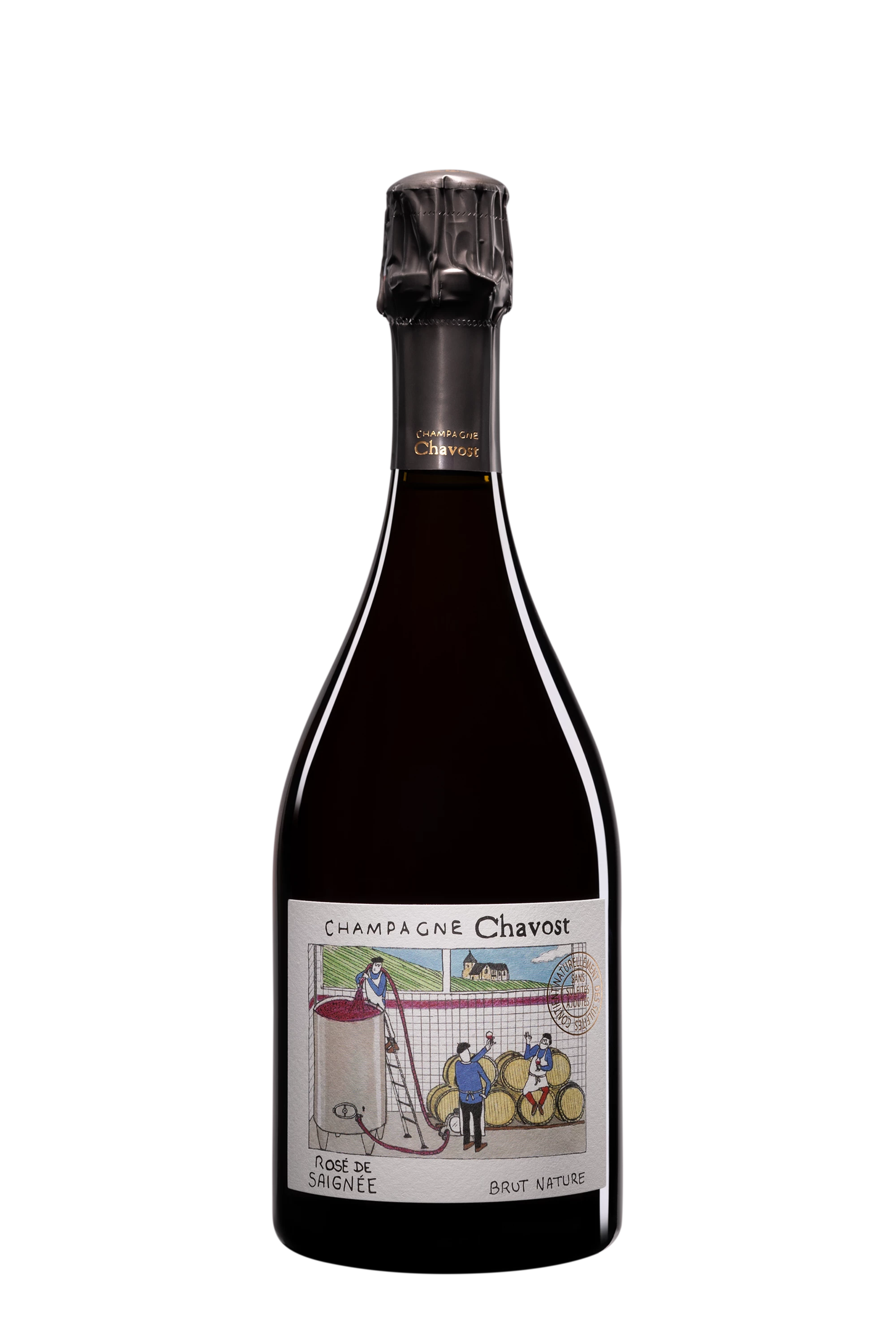 Domaine Chavost - Champagne Brut Nature "Rosé de Saignée" Rosé NV Dégorgement 02.2023 12.5°, 75cl