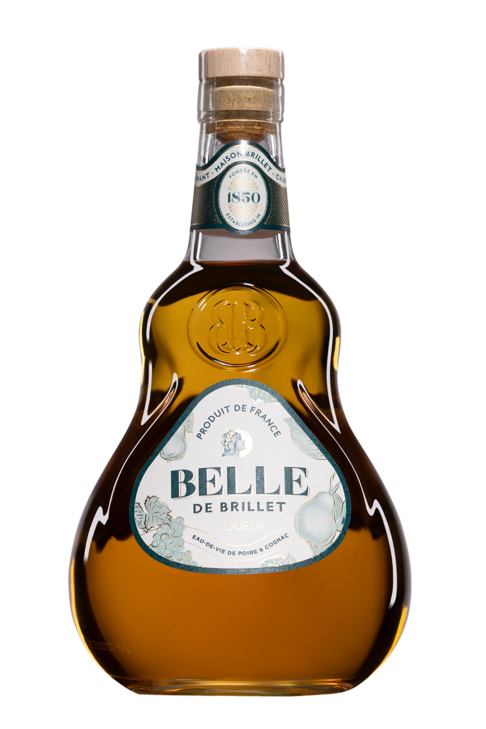 Belle de Brillet - Liqueur de Poire et Cognac NV 30°, 70cl