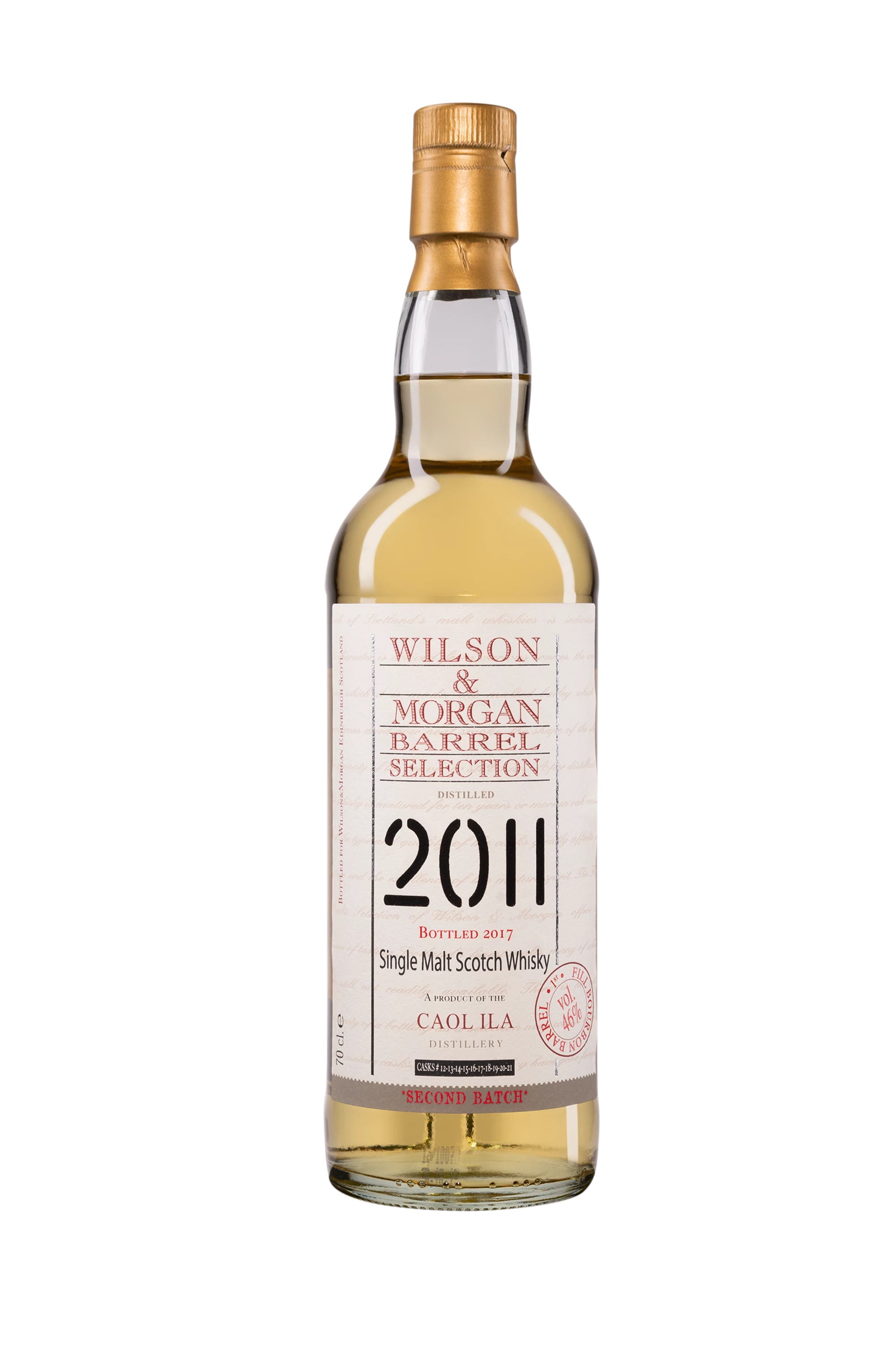 Wilson & Morgan - Single Malt Scotch Whisky "6 Ans Caol Ila - First Fill Bourbon Barrel" 2011 46° Giftbox, 70cl