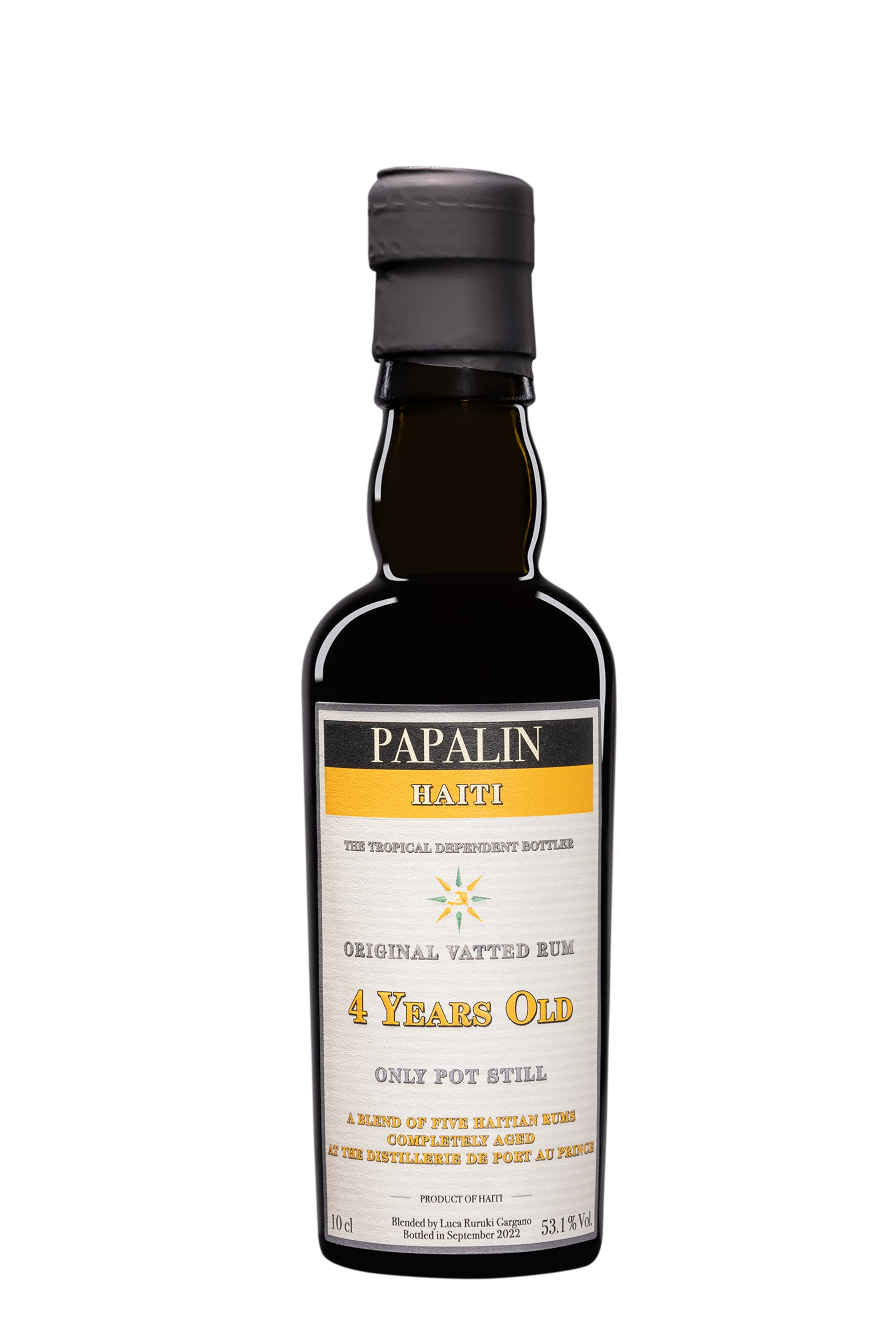 Vélier  - Haïtian Rhum "Papalin - 4 Ans" Brun 53.1° Giftbox, 10cl
