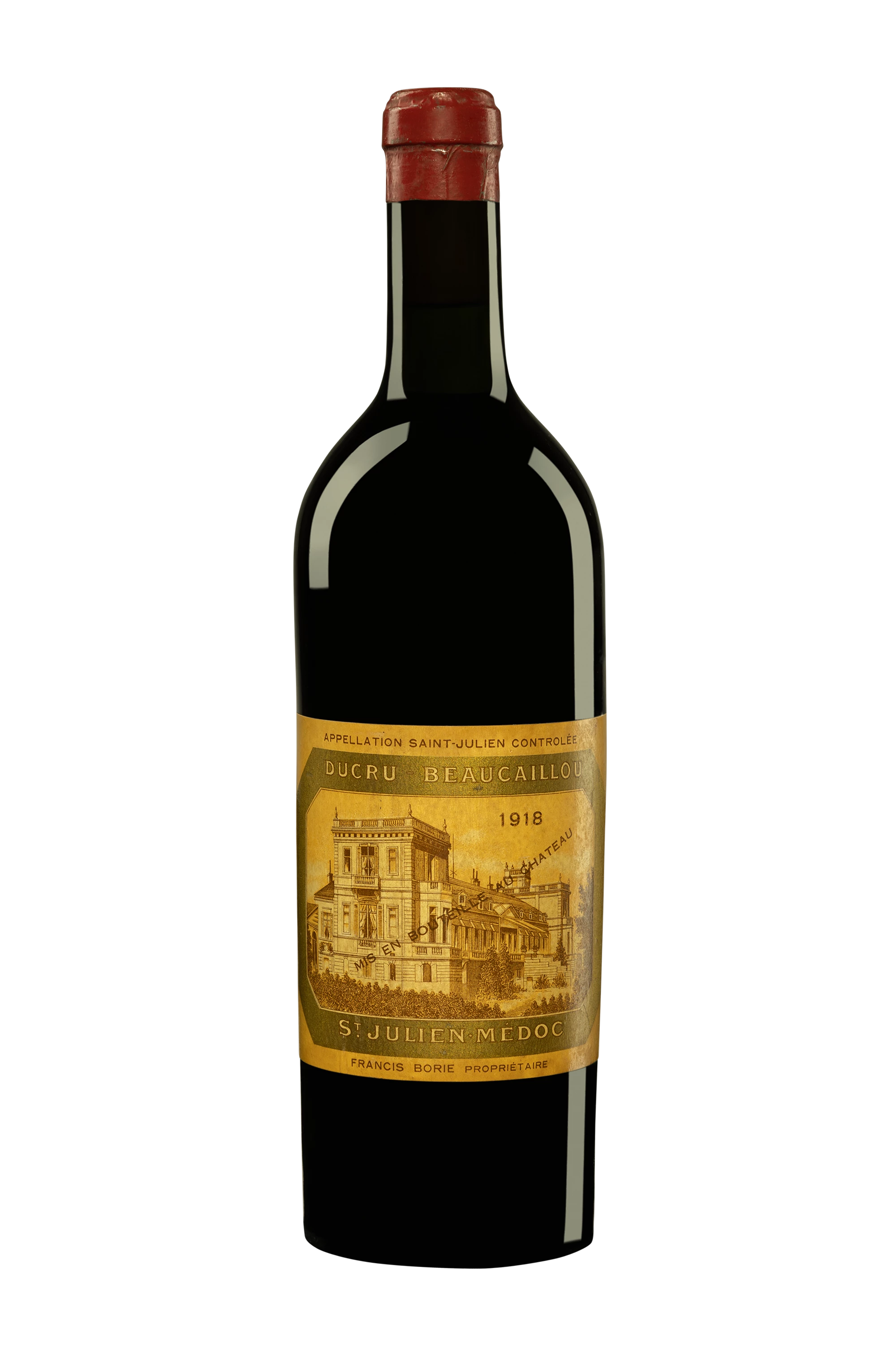 Château Ducru-Beaucaillou - Saint-Julien "2ème Grand Cru Classé" Rouge 1918, 75cl