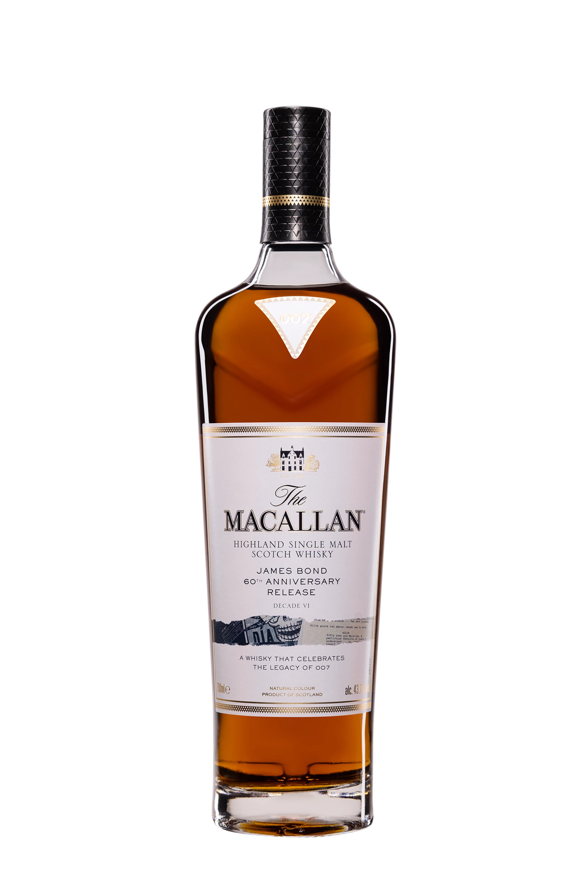 The Macallan - Single Malt Scotch Whisky "James Bond 60th Anniversary - Decade 6" 43.7° Giftbox, 70cl
