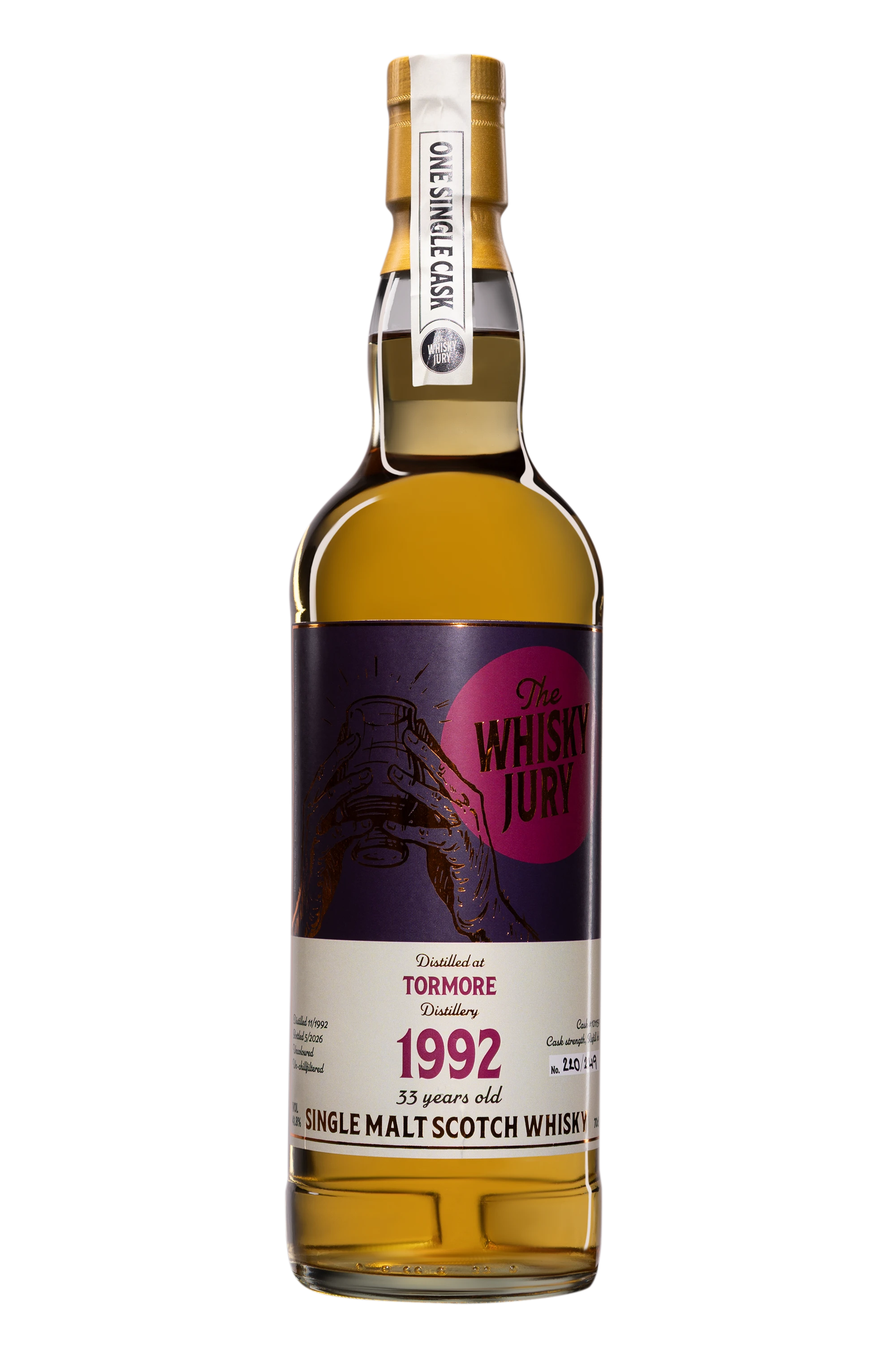 The Whisky Jury - Single Malt Scotch Whisky "33 Ans Tormore" Brun 1992 41.8°, 70cl
