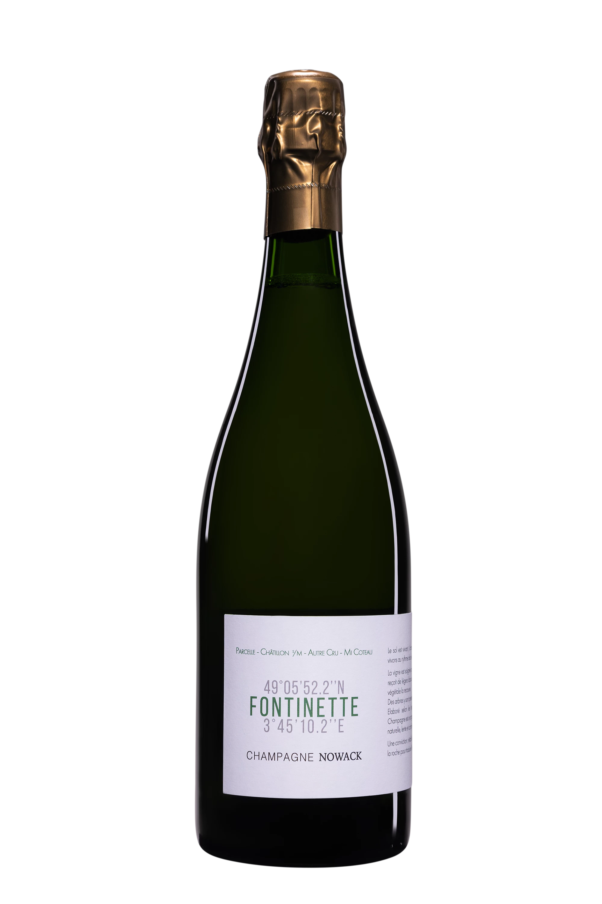 Domaine Nowack - Champagne Brut Nature Blanc de Noirs "La Fontinette" Blanc Vendange 2020 Dégorgement 01.2024 12°, 75cl
