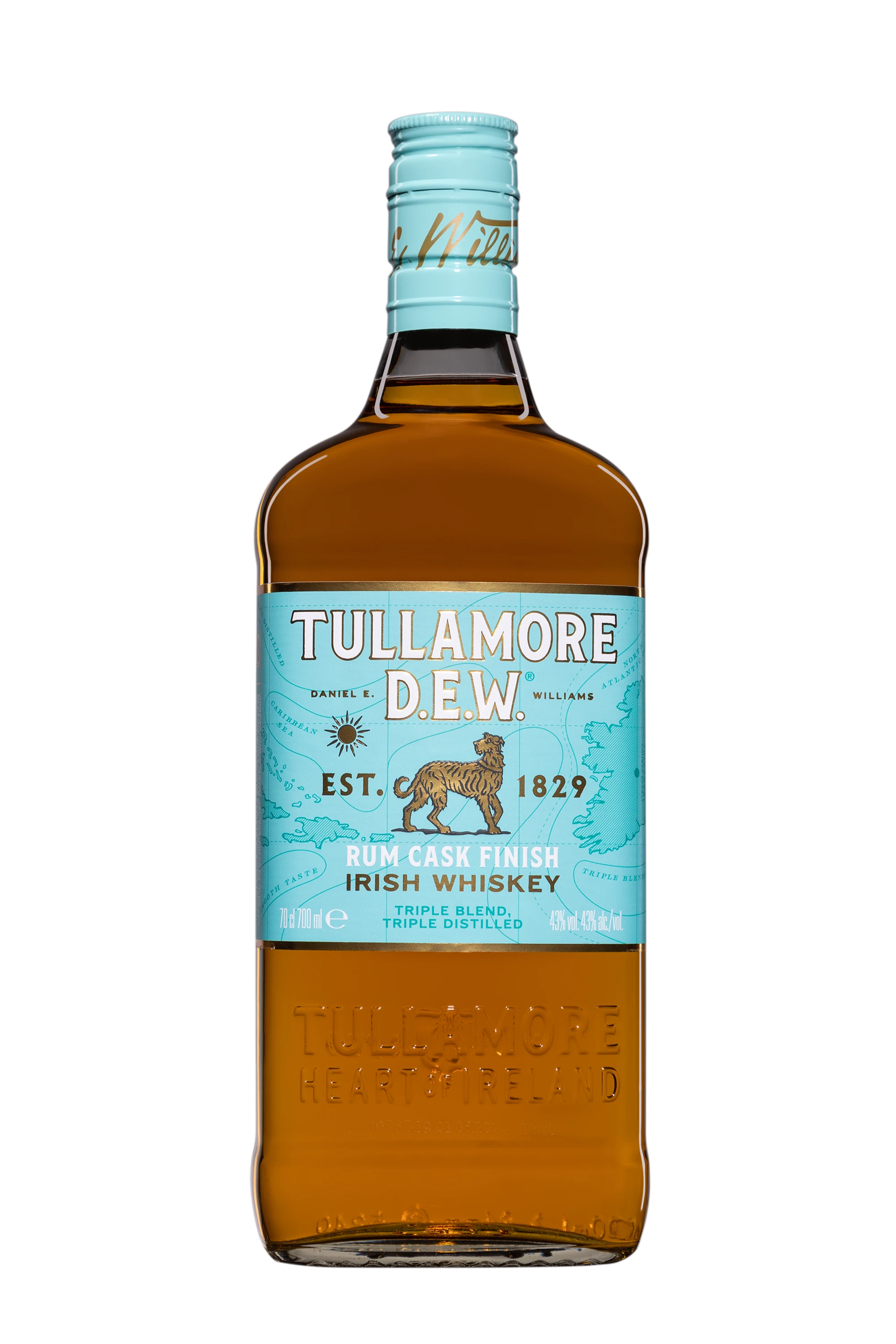 Midleton - Blended Irish Whisky "Tullamore Dew - Carribean Rum Cask Finish" 43°, 70cl