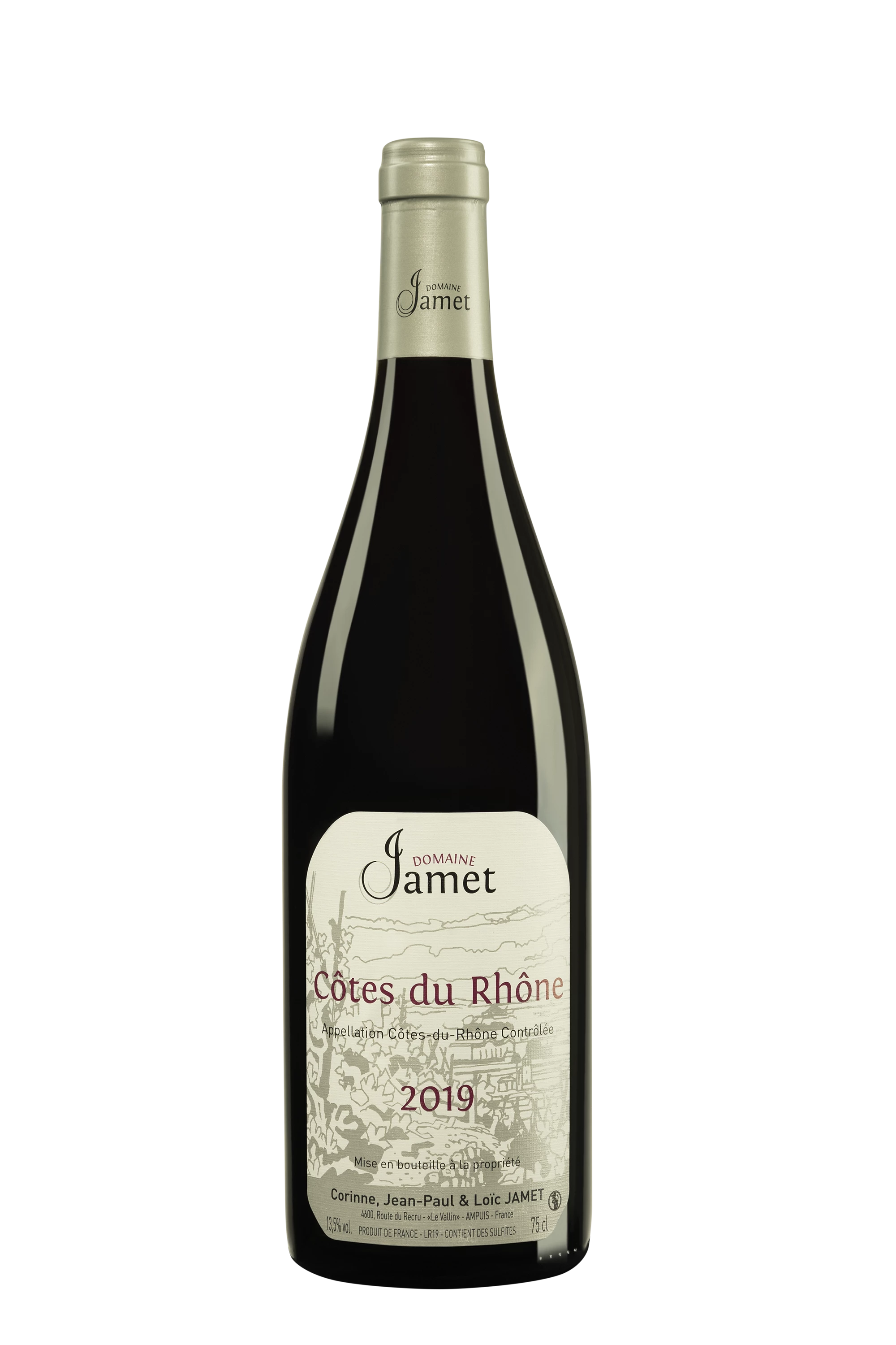 Domaine Jamet - Côtes du Rhône Rouge 2019 13.5°, 75cl