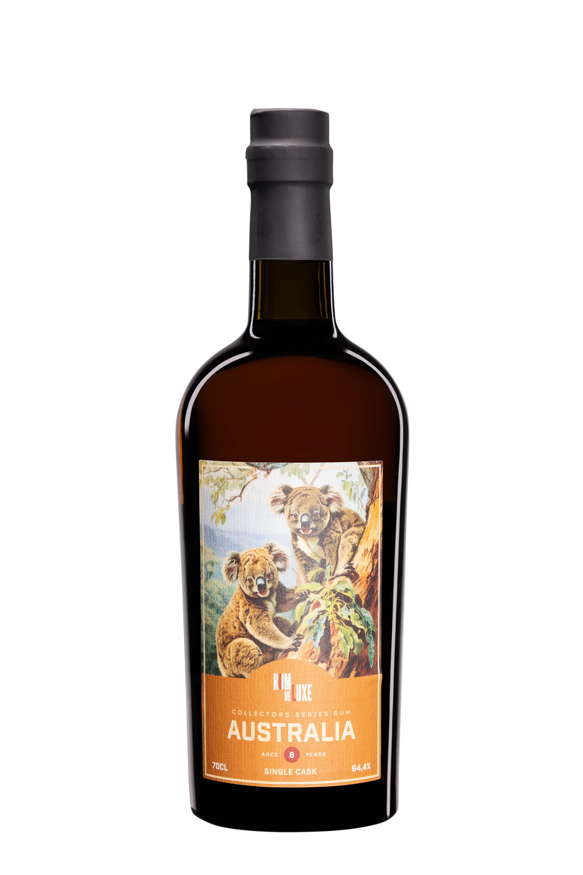 Rom de Luxe - Molasses Australian Rhum "6 Ans Australia - Collectors Series N°17" Brun 2017 64.4° Giftbox, 70cl
