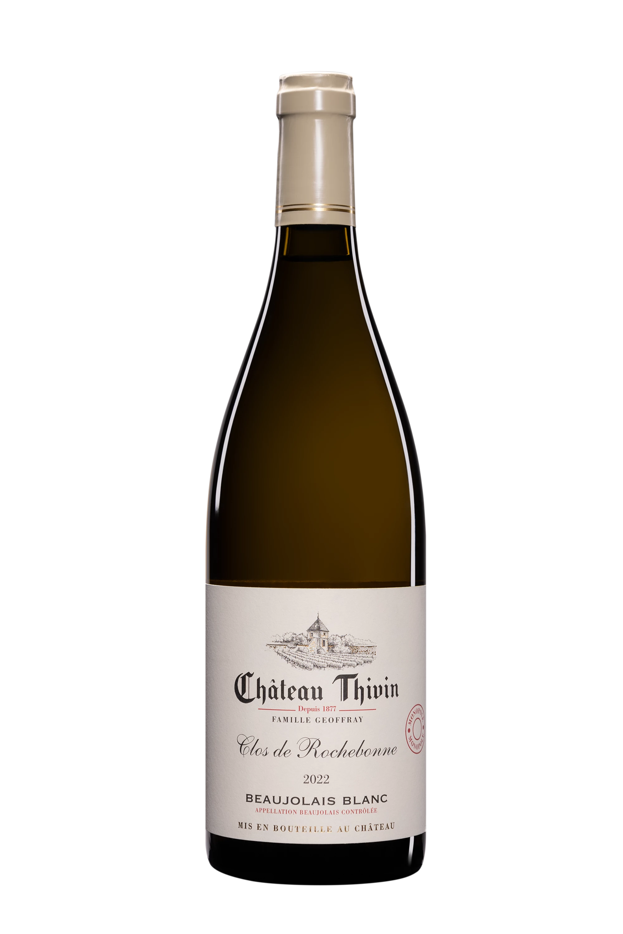 Château Thivin - Beaujolais "Clos de Rochebonne" Blanc 2022 13.5°, 75cl