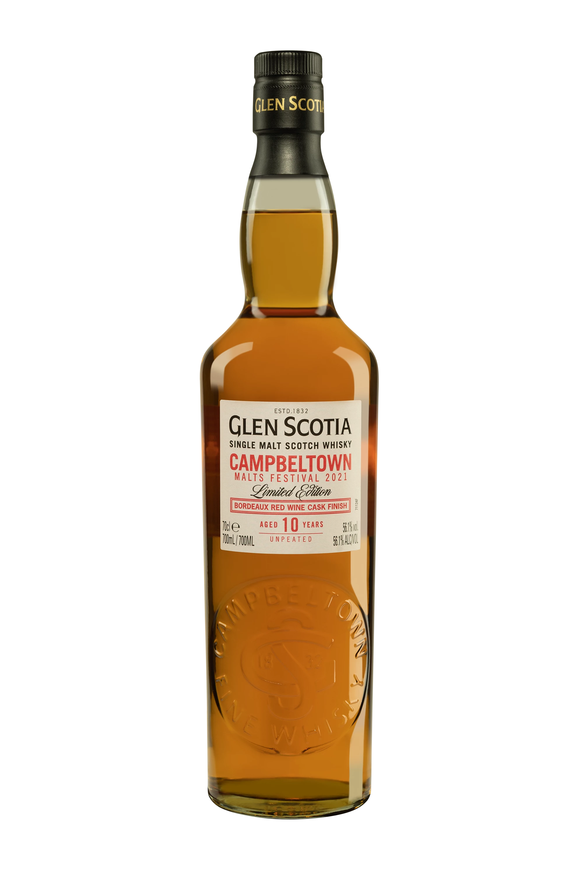 Glen Scotia - Single Malt Scotch Whisky "10 Ans - Bordeaux Cask Finish - Campbeltown Festival 2021" 56.1° Giftbox, 70cl