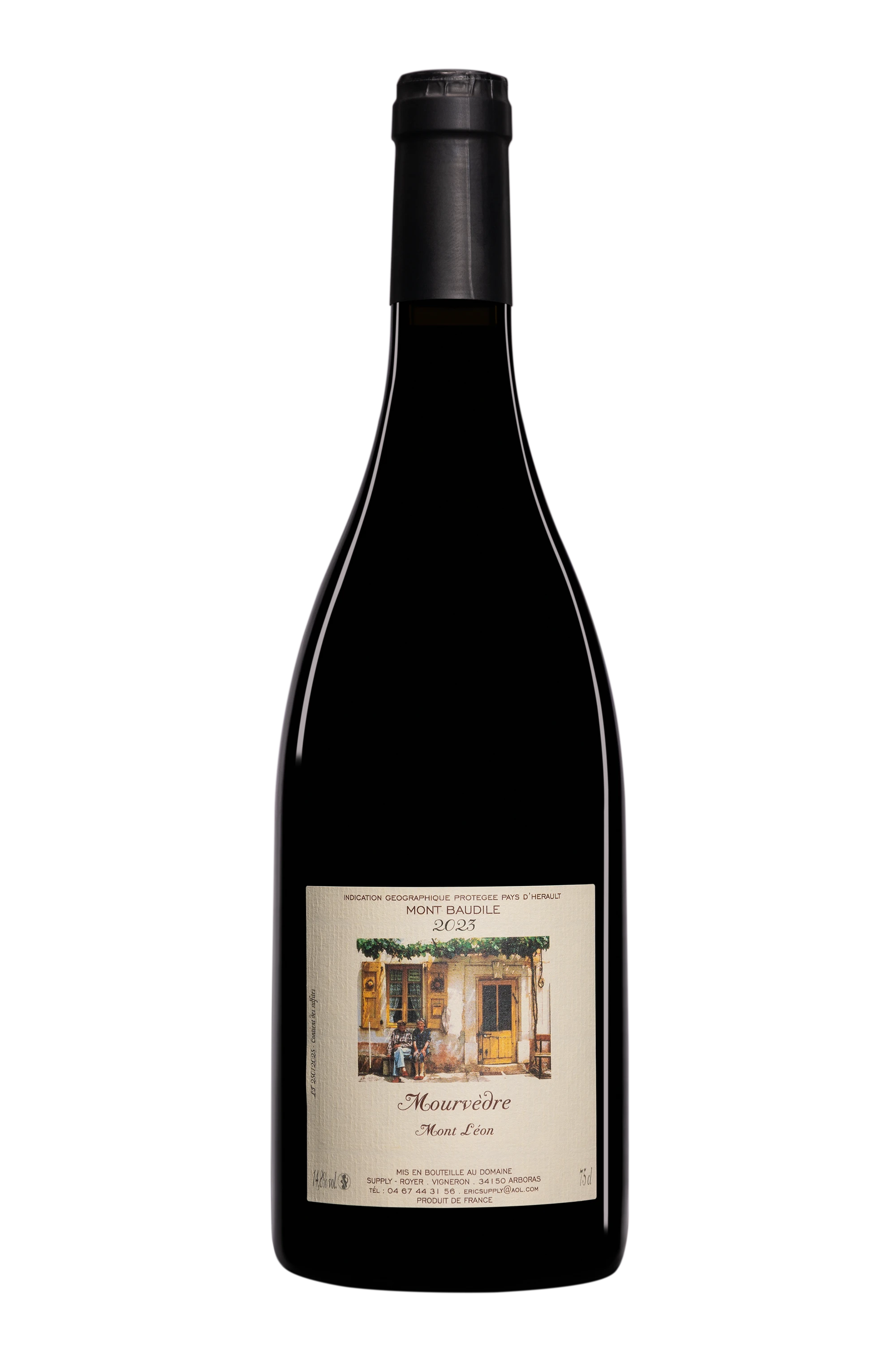 Domaine Supply-Royer - Vin de Pays d'Hérault Mont Baudile "Mourvèdre Mont Léon" Rouge 2023 14.8°, 75cl