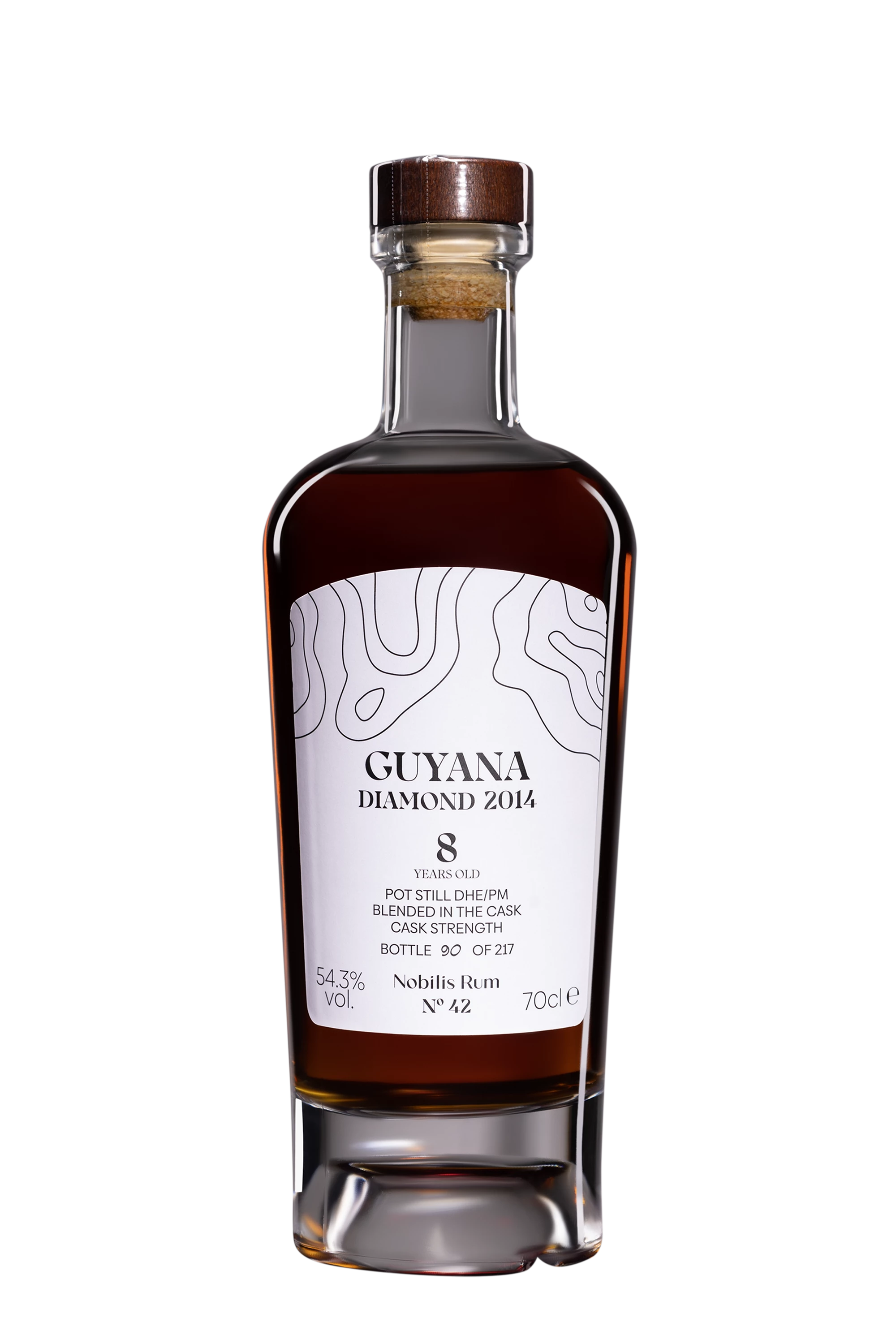 Nobilis Rum - Molasses British Guyana Rhum "8 Ans Diamond - N°42" Brun 2014 54.3° Giftbox, 70cl