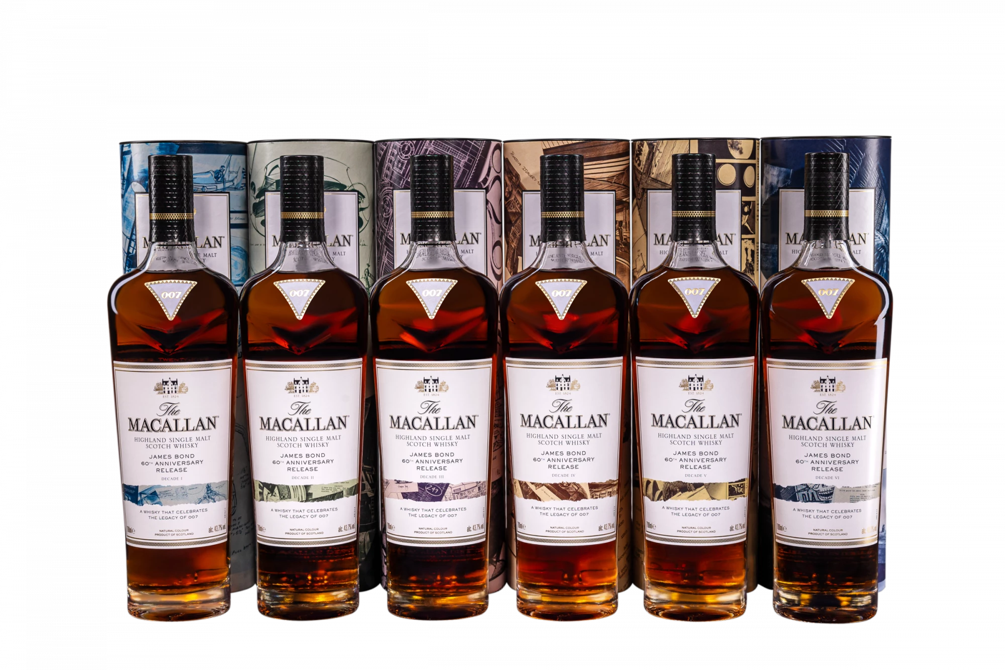 The Macallan - James Bond 60th Anniversary Full Set