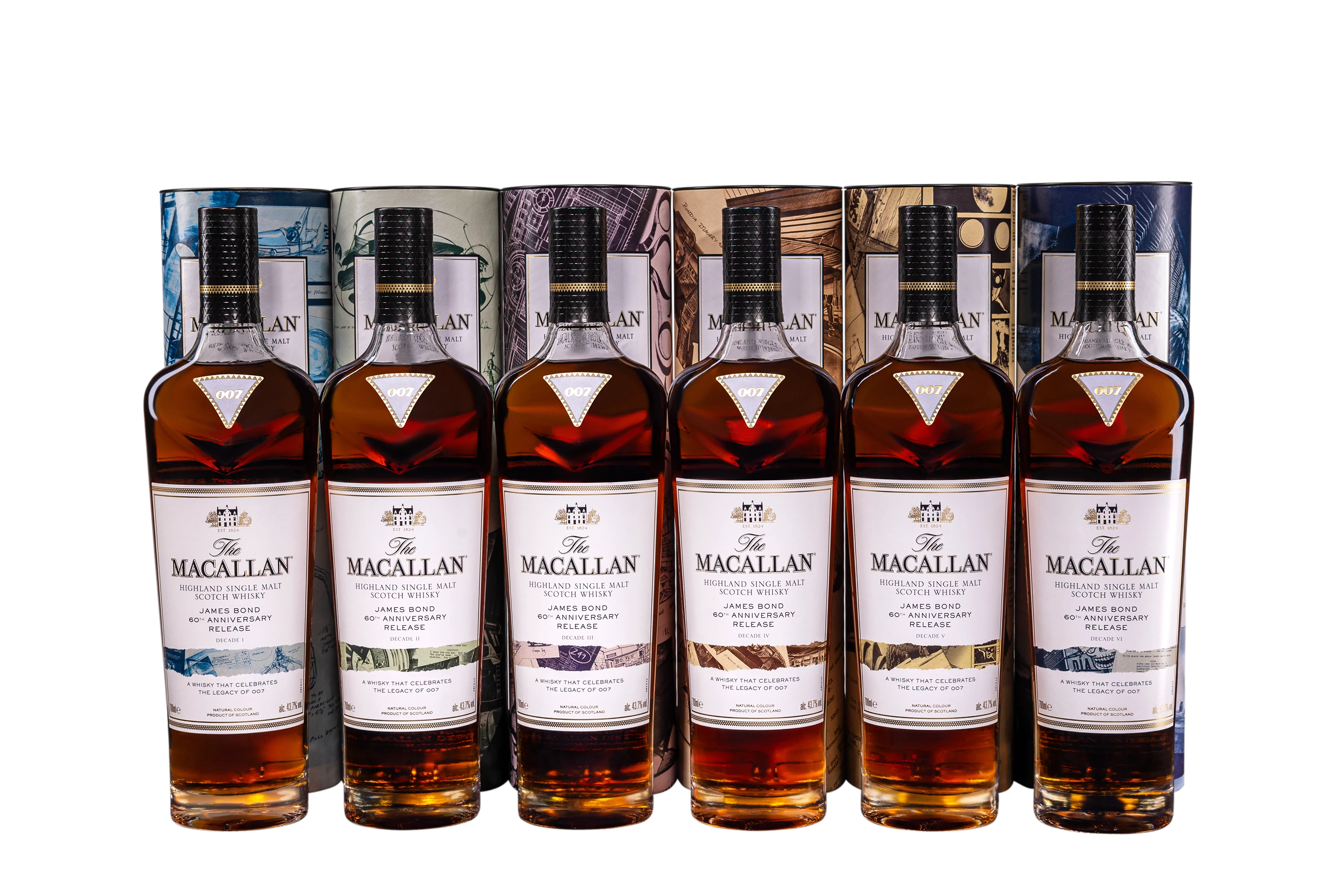 The Macallan - James Bond 60th Anniversary Full Set