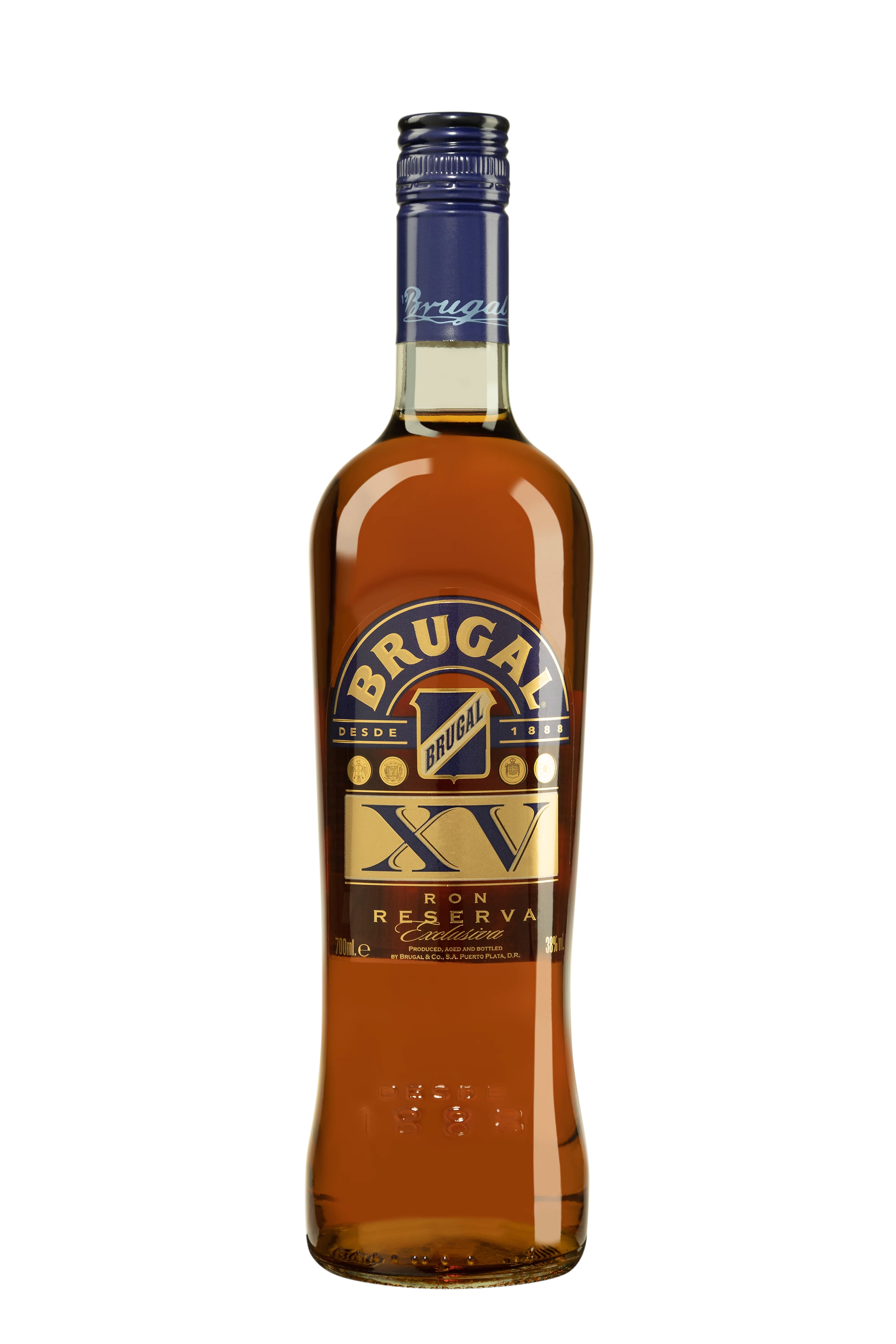 Brugal - Molasses Dominicain Rhum "XV" Brun 38°, 70cl