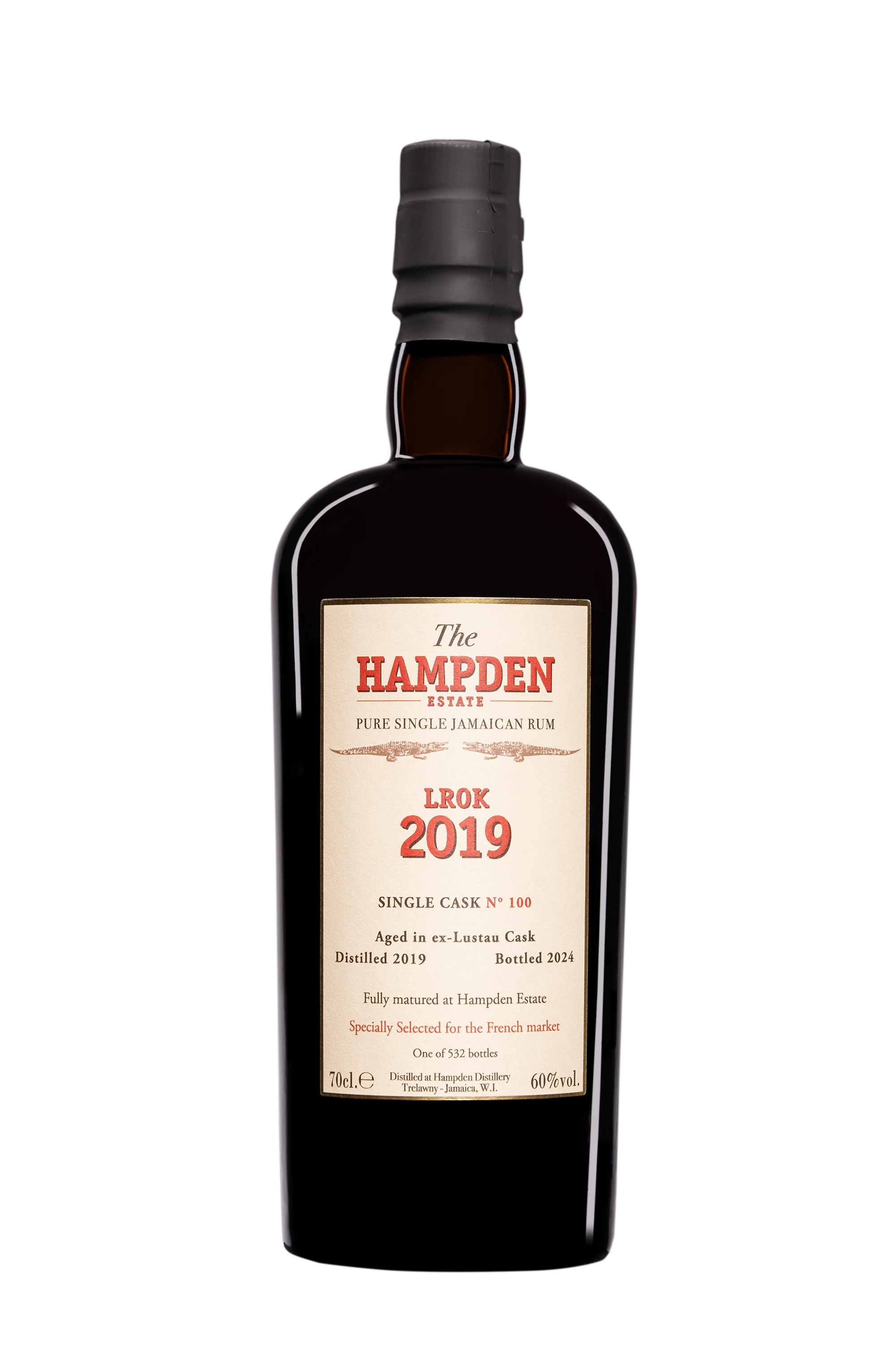 Hampden - Molasses Jamaican Rhum "5 Ans Ex-Lustau - Single Cask #100" Brun 2019 60° Giftbox, 70cl