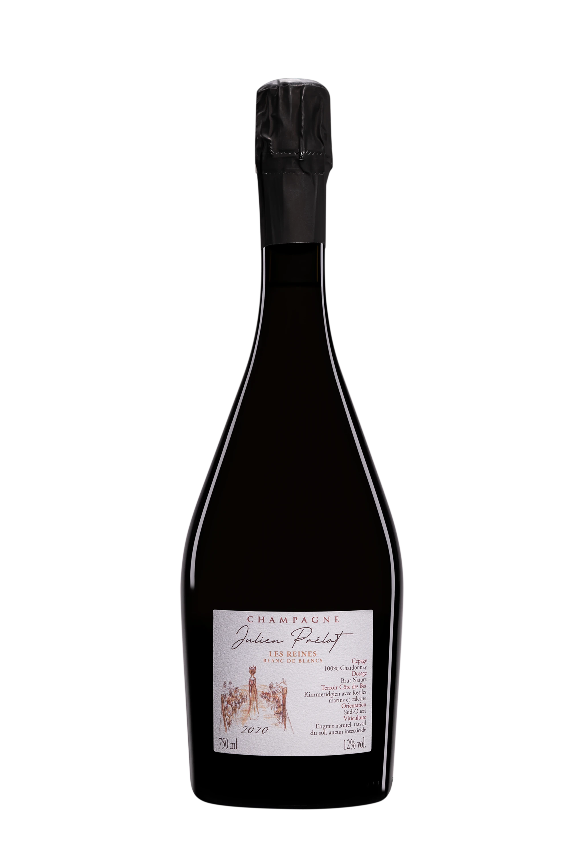 Domaine Julien Prélat - Champagne Extra-Brut Blanc de Blancs "Les Reines" Blanc Vendange 2020 Dégorgement 03.2024 12°, 75cl