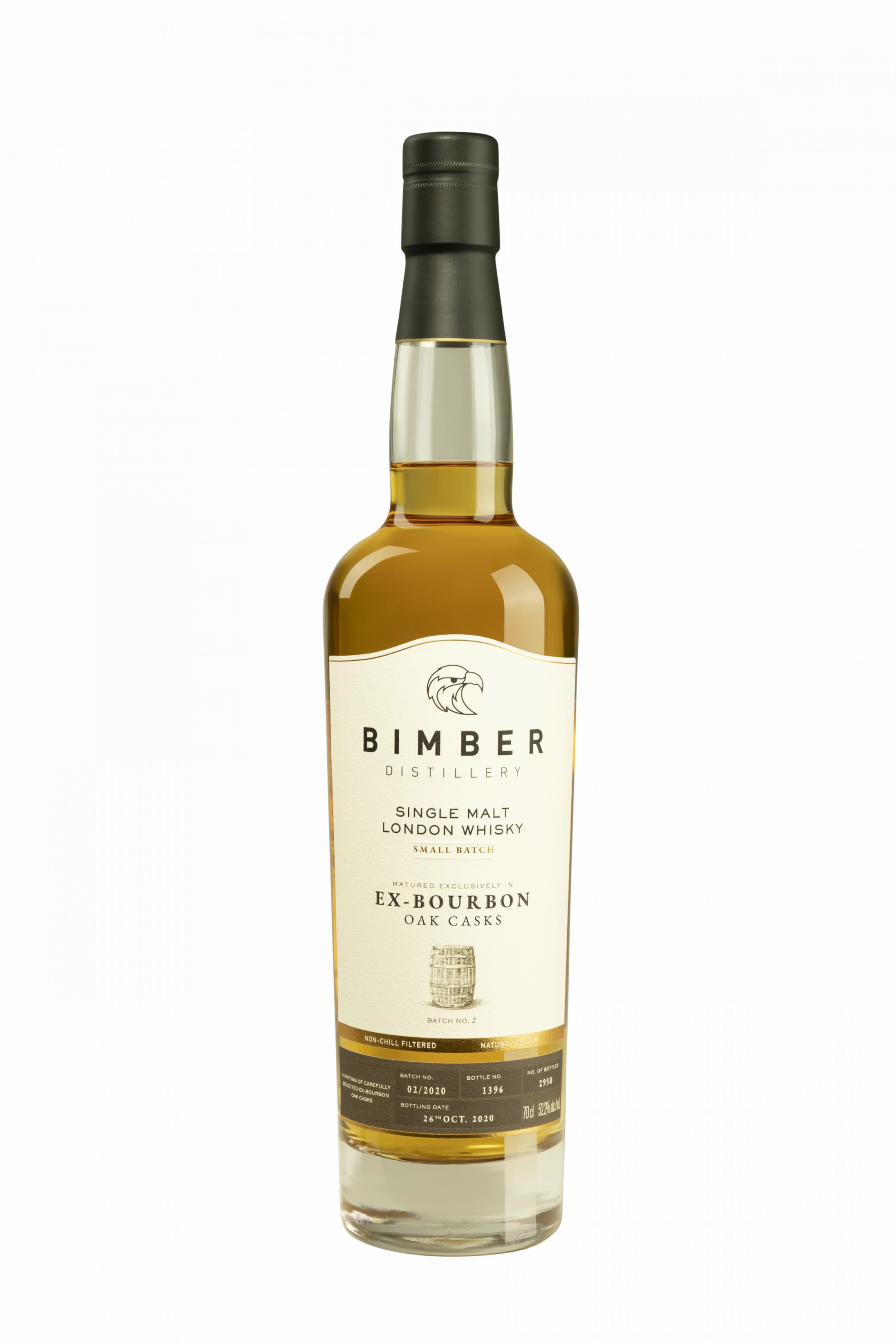 Bimber - Single Malt London Whisky "4 Ans Ex-Bourbon Cask - Small Batch No 2" 52.2° Giftbox, 70cl