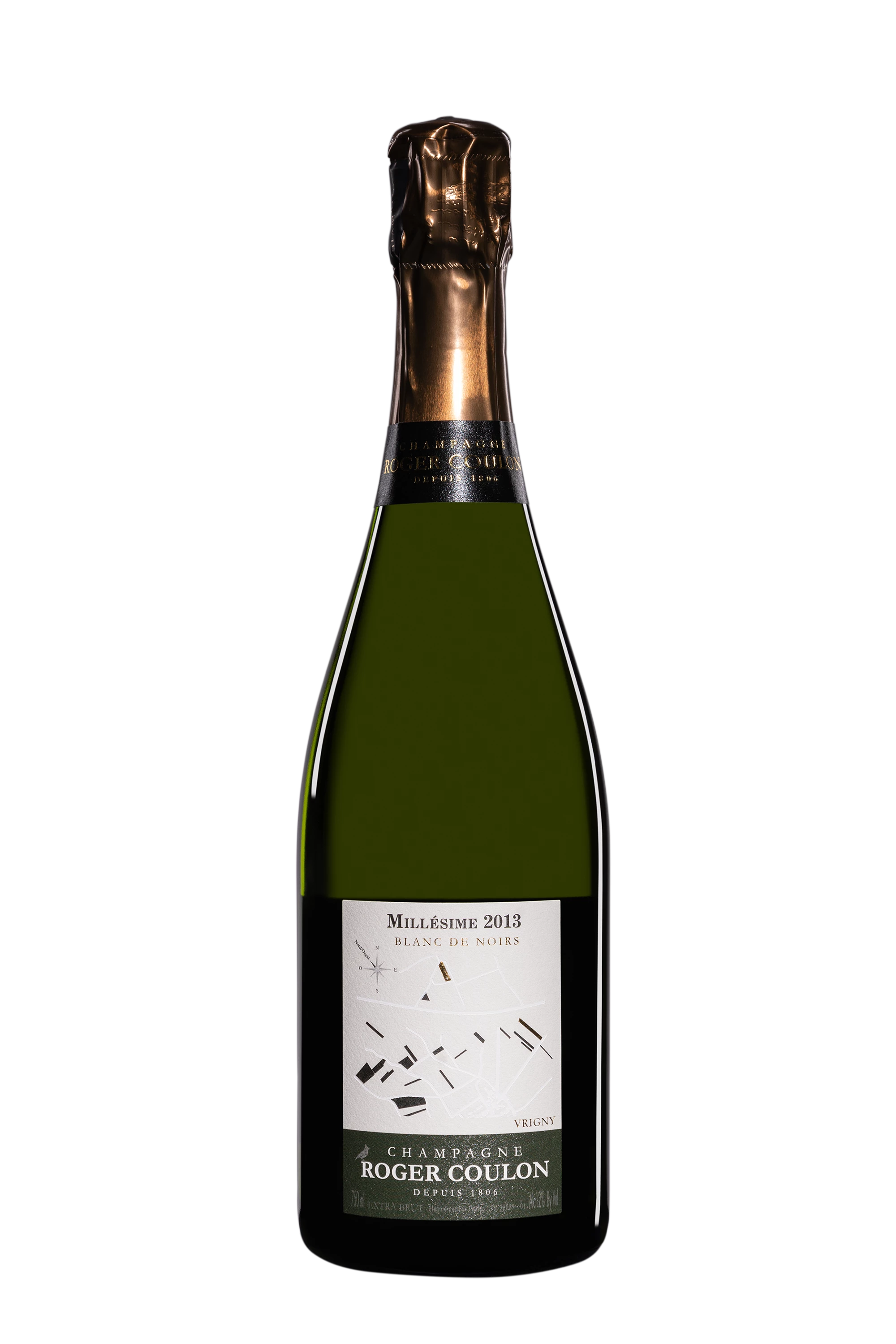 Domaine Roger Coulon - Champagne Extra-Brut 1er Cru Blanc de Noirs Millésimé "Millésime - Franc de Pied" Blanc 2013 Dégorgement 10.2022 12°, 75cl
