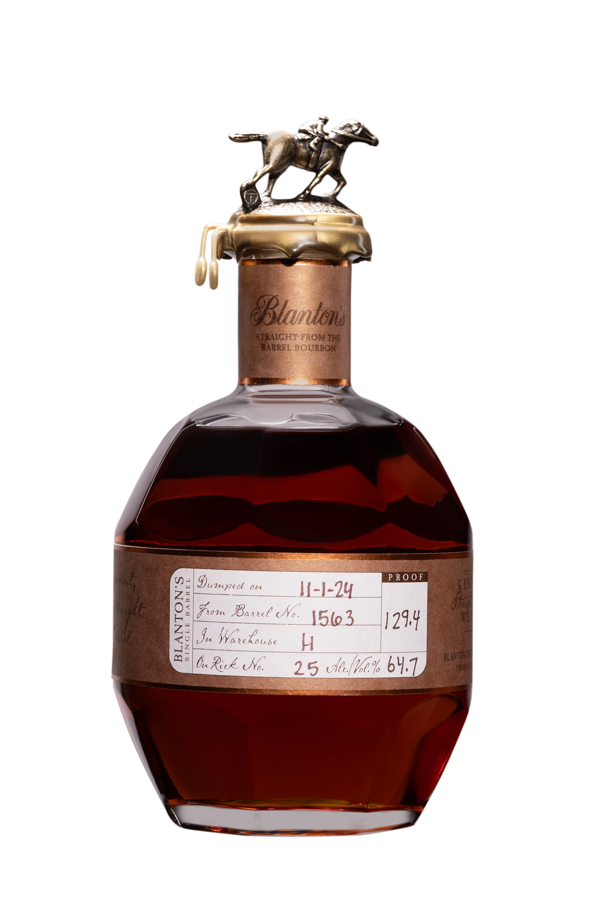 Buffalo Trace - Kentucky Bourbon "Blanton's - Straight from the Barrel" Brun 64.7° Giftbox, 70cl