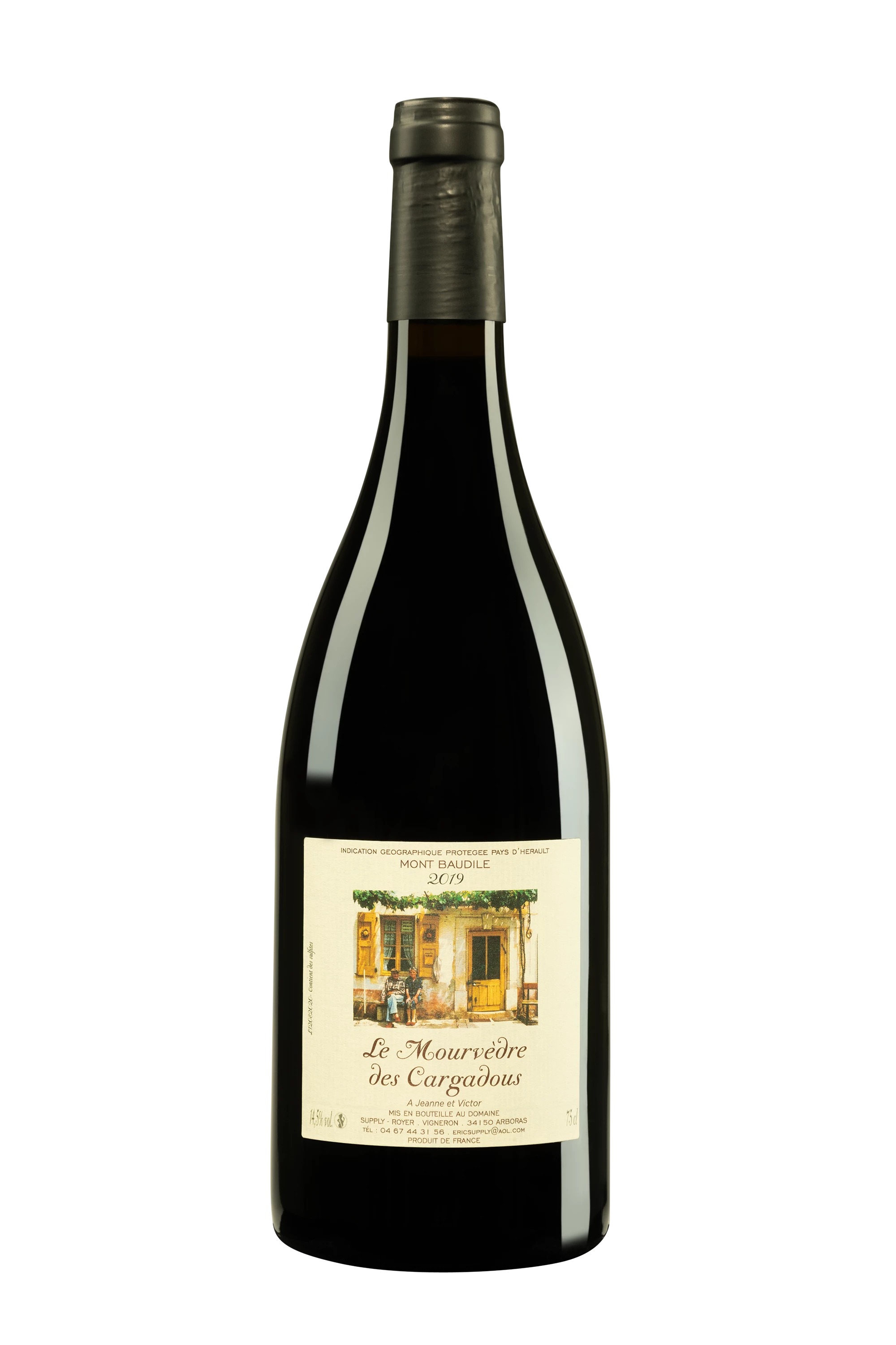 Domaine Supply-Royer - Pays d'Hérault Mont Baudile "Mourvèdre des Cargadous" Rouge 2019, 75cl