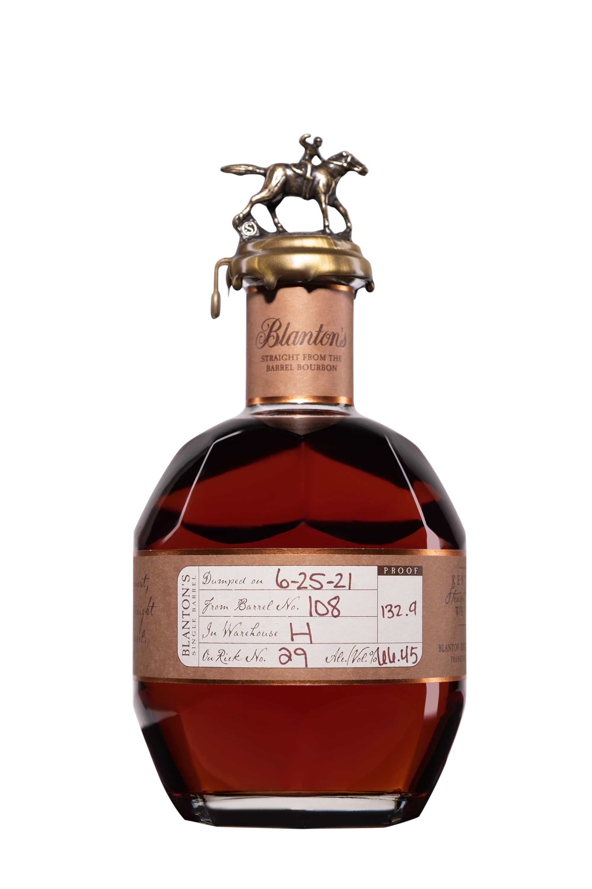 Buffalo Trace - Kentucky Bourbon "Blanton's - Straight from the Barrel" Brun 66.45° Giftbox, 70cl