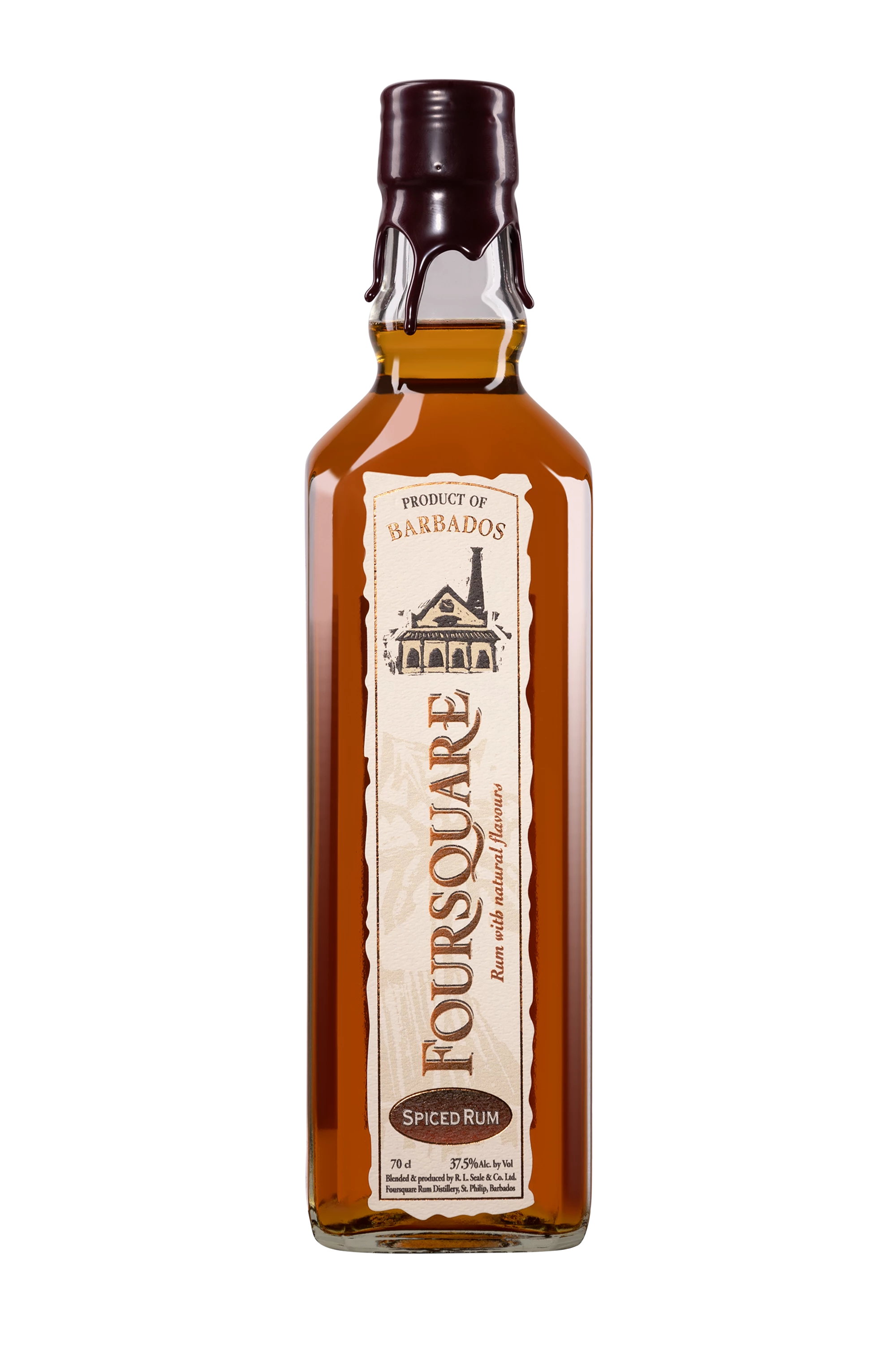 Foursquare - Molasses Barbados Rhum "Spiced" Brun 37.5°, 70cl