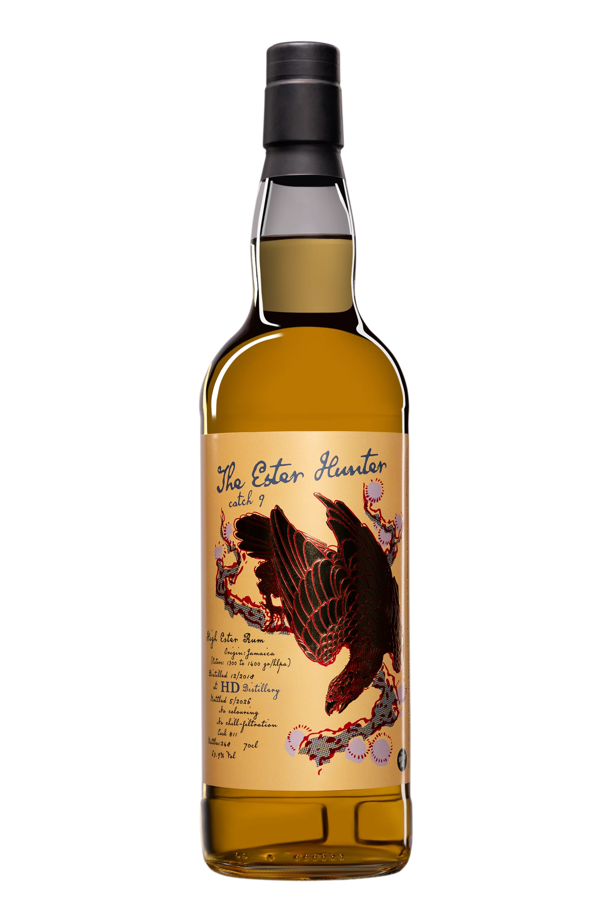 The Whisky Jury - Molasses Jamaican Rhum "The Ester Hunter Catch 9 – C<>H" Brun 2018 63.9°, 70cl