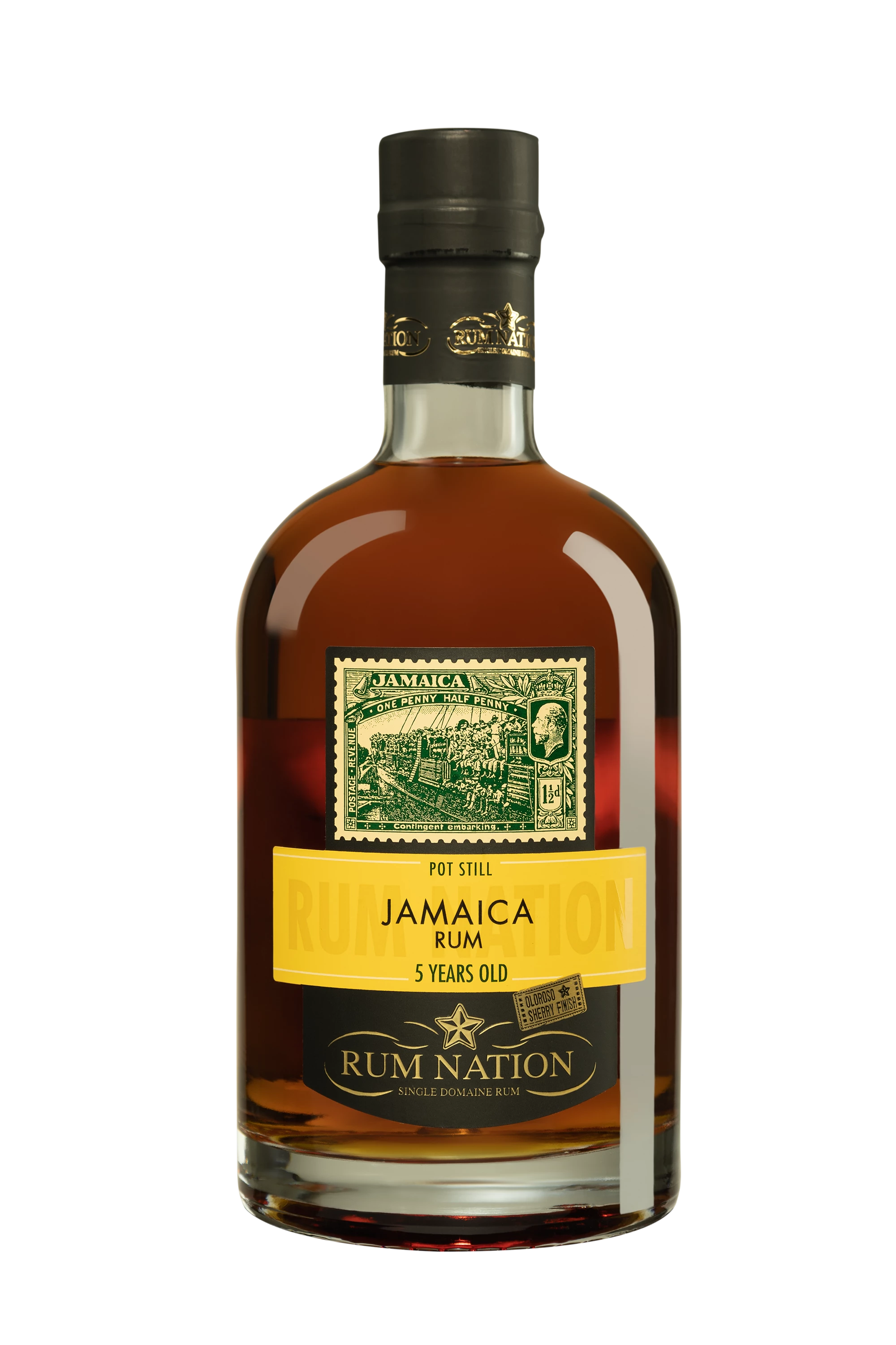 Rossi & Rossi - Molasses Jamaican Rhum "Rum Nation - 5 Ans Jamaica Pot Still" Brun 50° Giftbox, 70cl