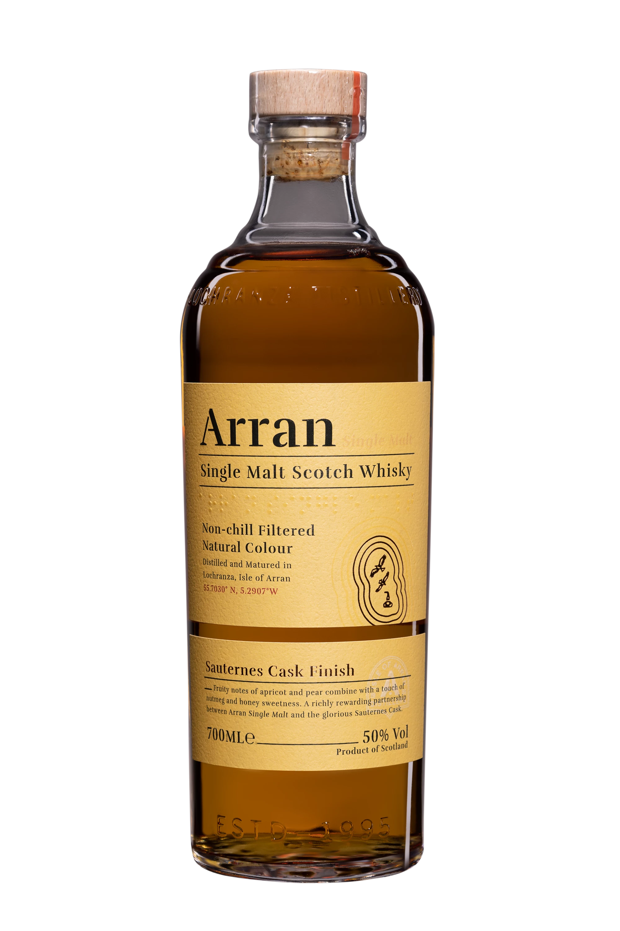 The Arran - Single Malt Scotch Whisky "Sauternes Cask Finish" 50° Giftbox, 70cl