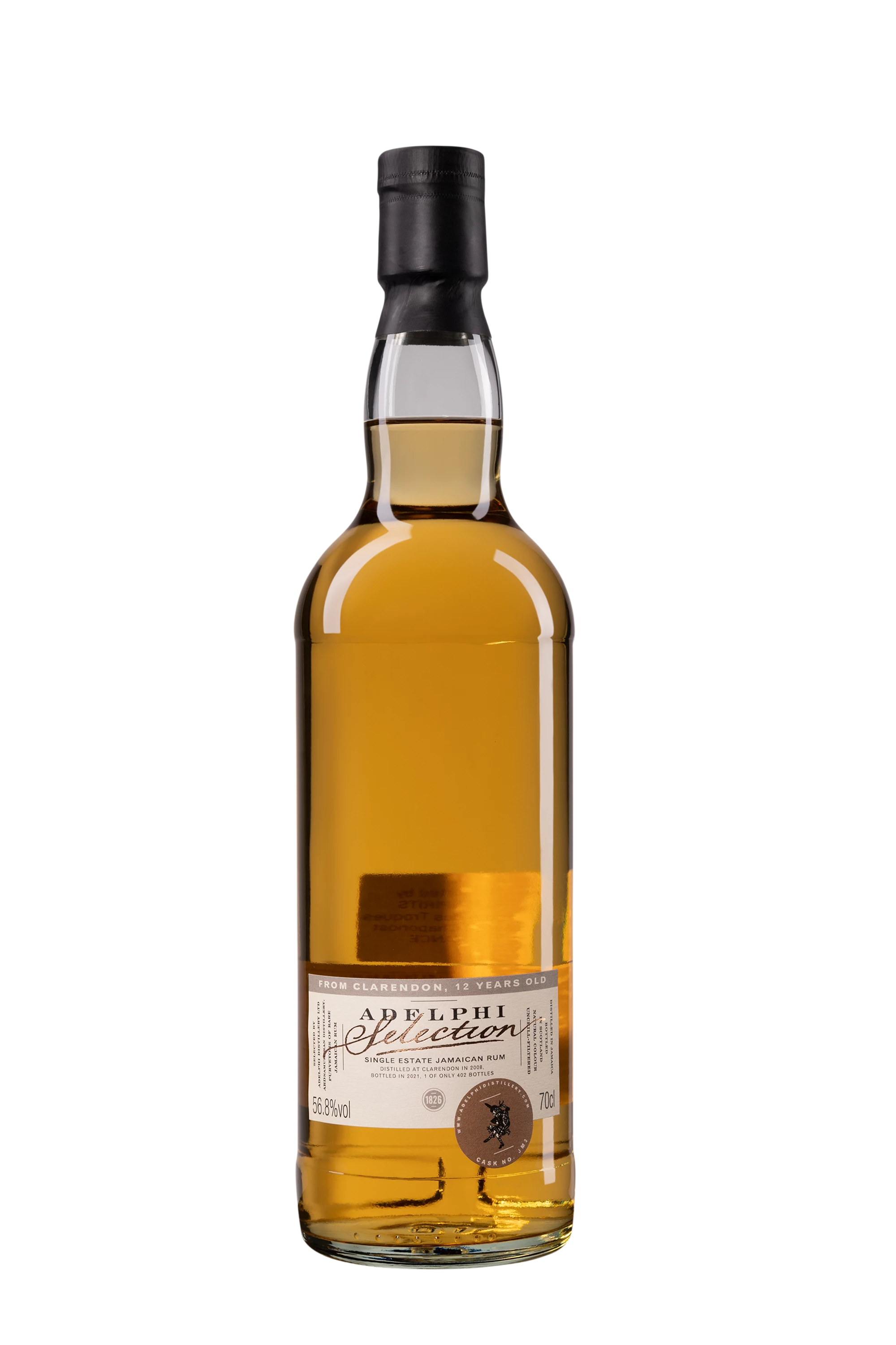 Adelphi - Molasses Jamaican Rhum "Clarendon - Monymusk" Brun 2008 56.8° Giftbox, 70cl