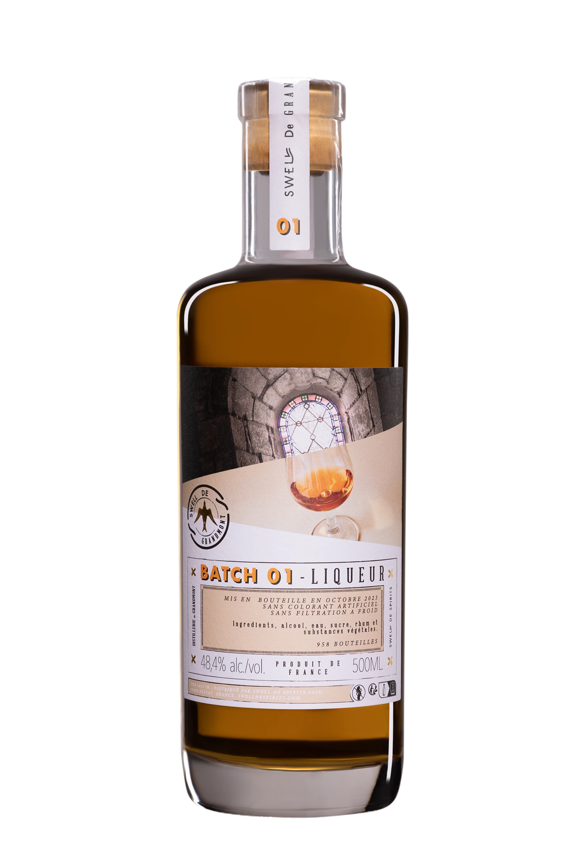 Swell de Spirits - Liqueur "Swell de Grandmont - Batch 1" Brun 48.4°, 50cl