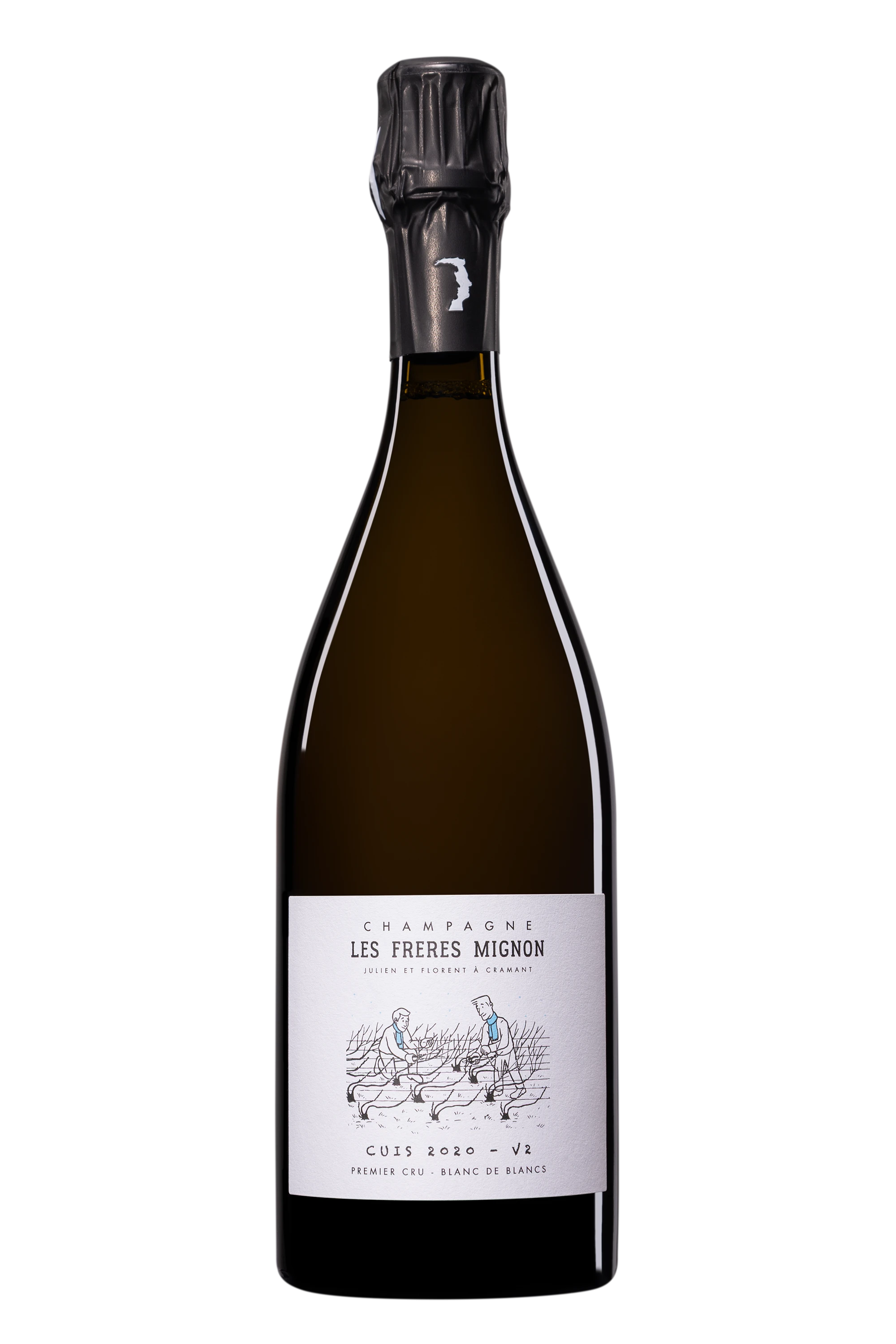 Domaine Les Frères Mignon - Champagne Extra-Brut 1er Cru Blanc de Blancs Millésimé "Terroir de Cuis" Blanc 2020 Dégorgement Jan. 2026, 75cl