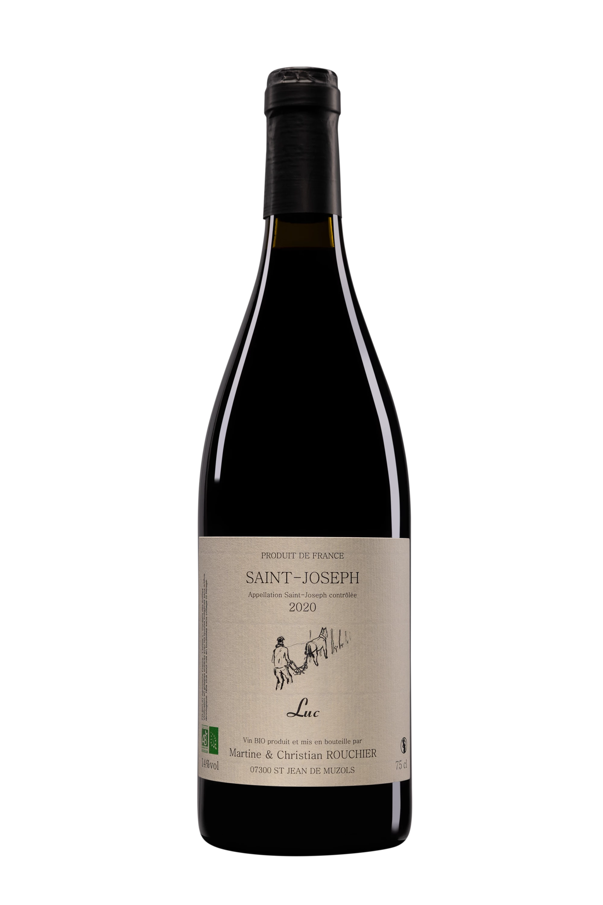 Domaine Martine & Christian Rouchier - Saint-Joseph  "Luc" Rouge 2020, 75cl
