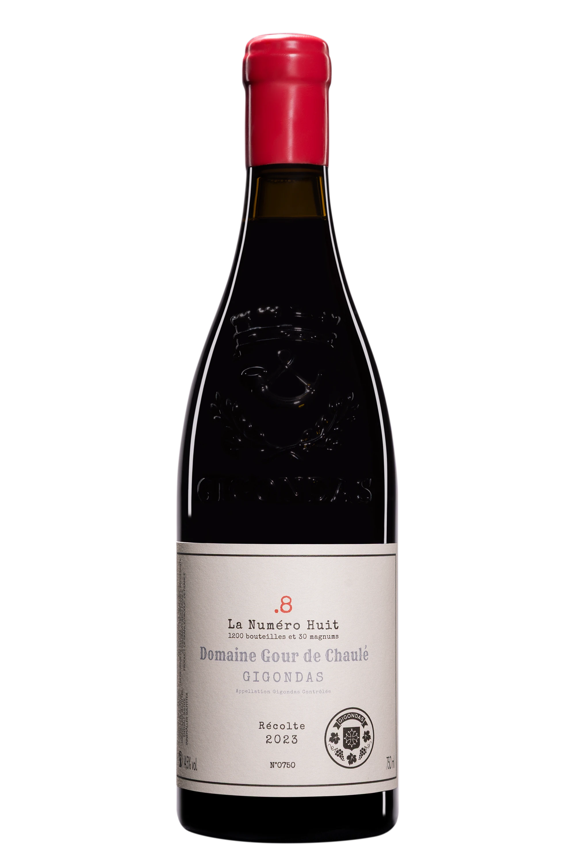 Domaine Gour de Chaulé - Gigondas "Le Numéro Huit .8" Rouge 2023 14.5°, 75cl