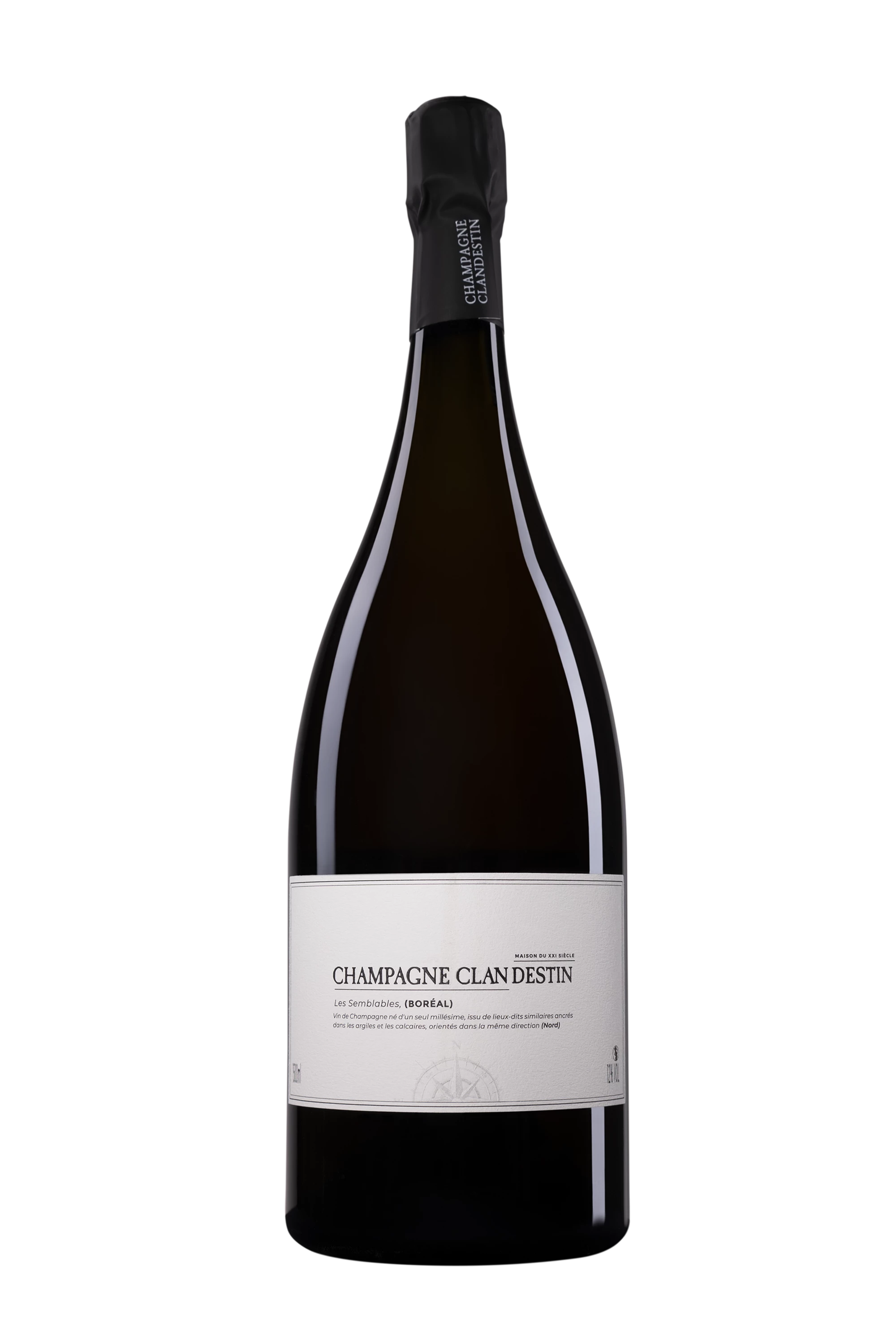 Maison Clandestin - Champagne Brut Nature Blanc de Noirs Millésimé "Les Semblables - Boréal" Blanc 2018 12°, 150cl