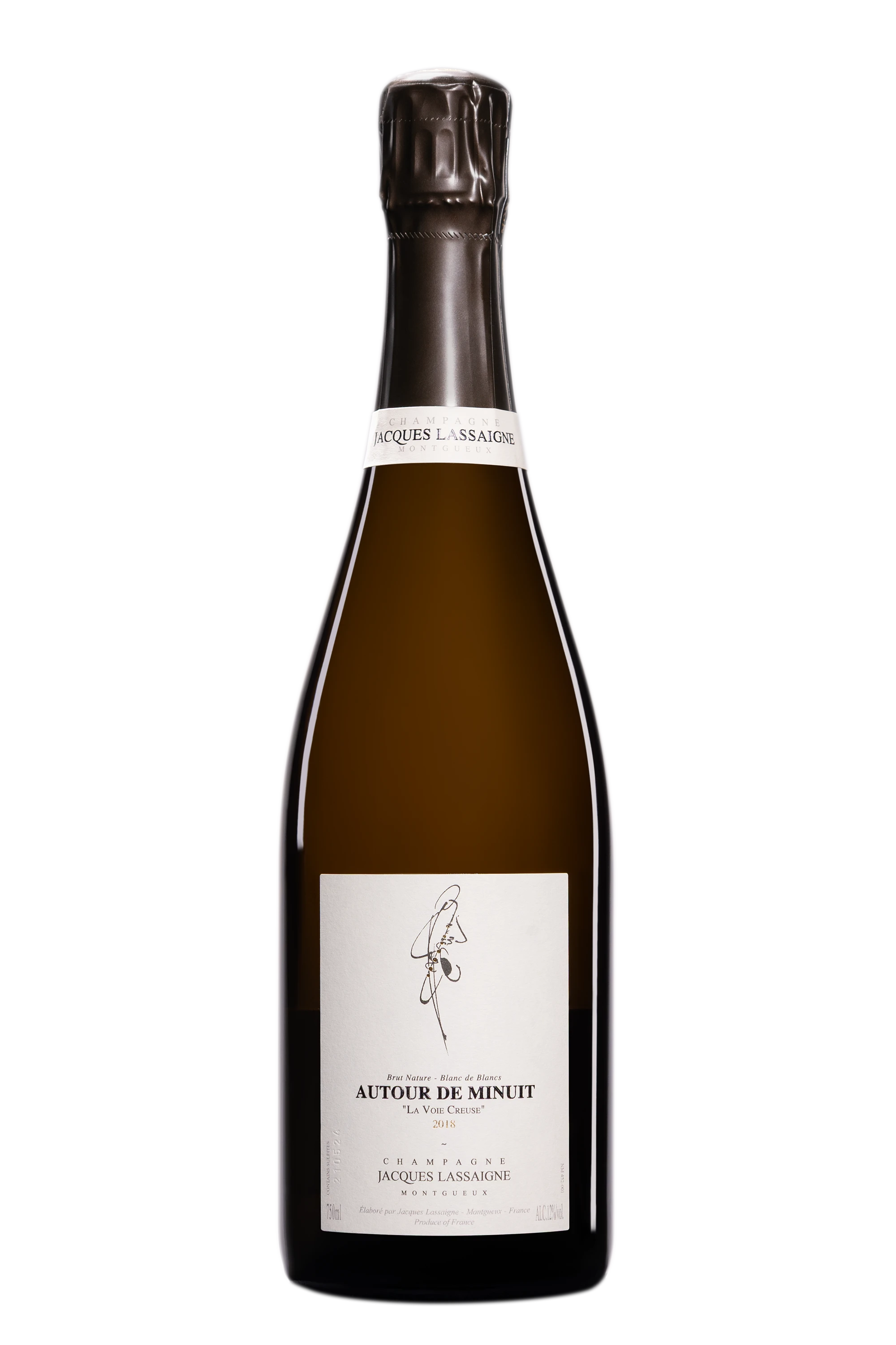 Domaine Jacques Lassaigne - Champagne Brut Nature Blanc de Blancs Millésimé "Autour de Minuit - La Voie Creuse" Blanc 2018 12°, 75cl