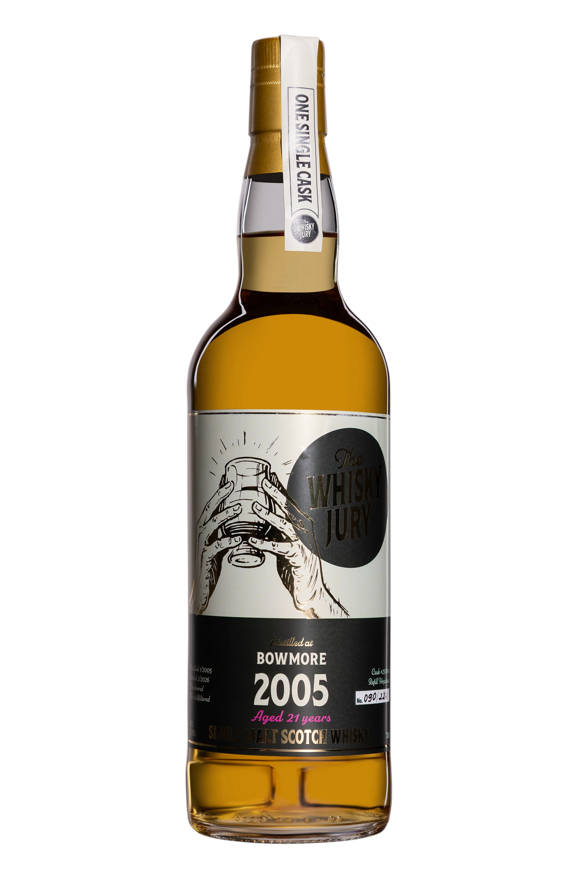The Whisky Jury - Single Malt Scotch Whisky "Bowmore" Brun 2005 52.8°, 70cl
