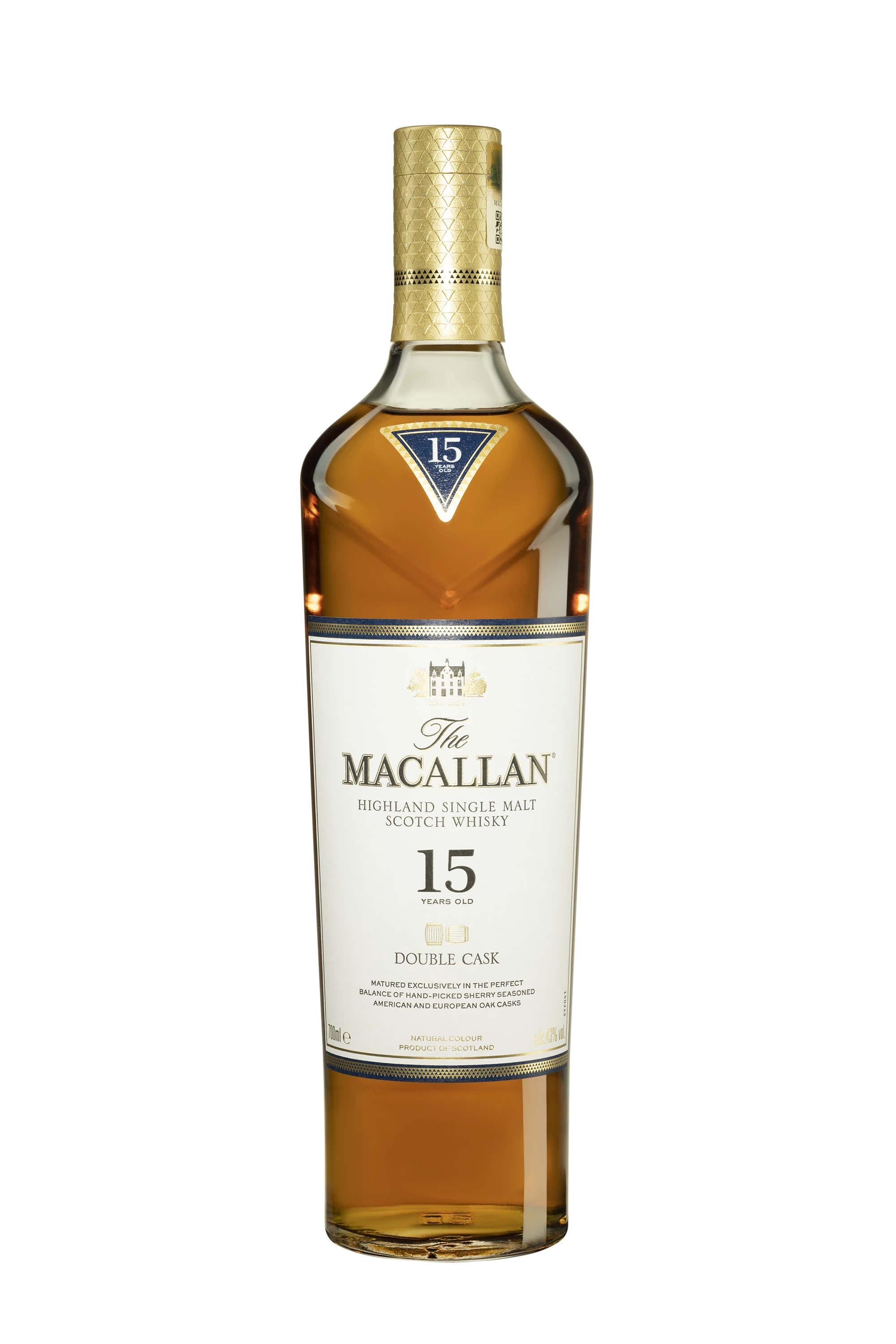 The Macallan - Single Malt Scotch Whisky "15 Ans Double Cask - Release 2020" 43° Giftbox, 70cl