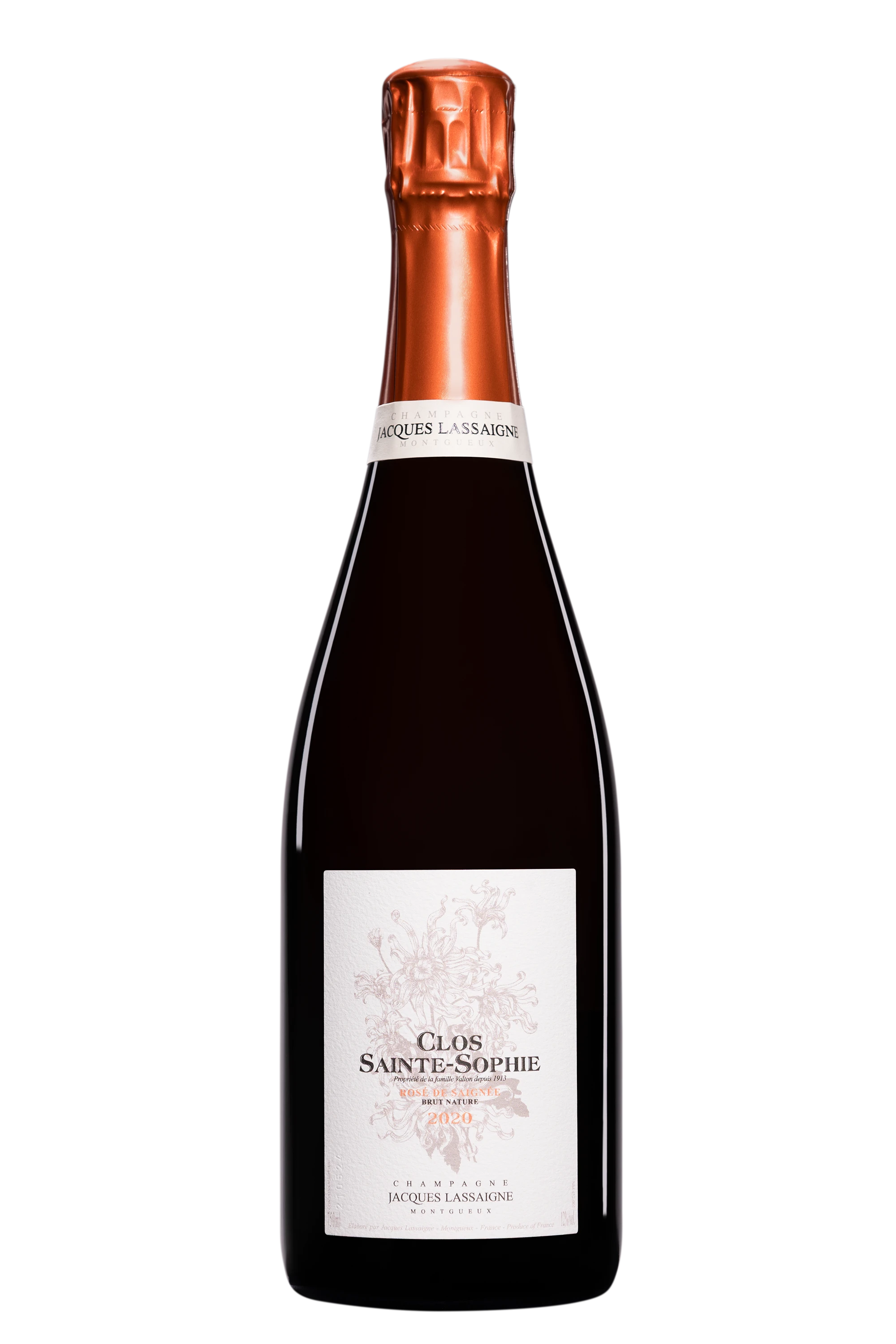 Domaine Jacques Lassaigne - Champagne Brut Nature Millésimé "Clos Sainte-Sophie" Rosé 2020 12°, 75cl