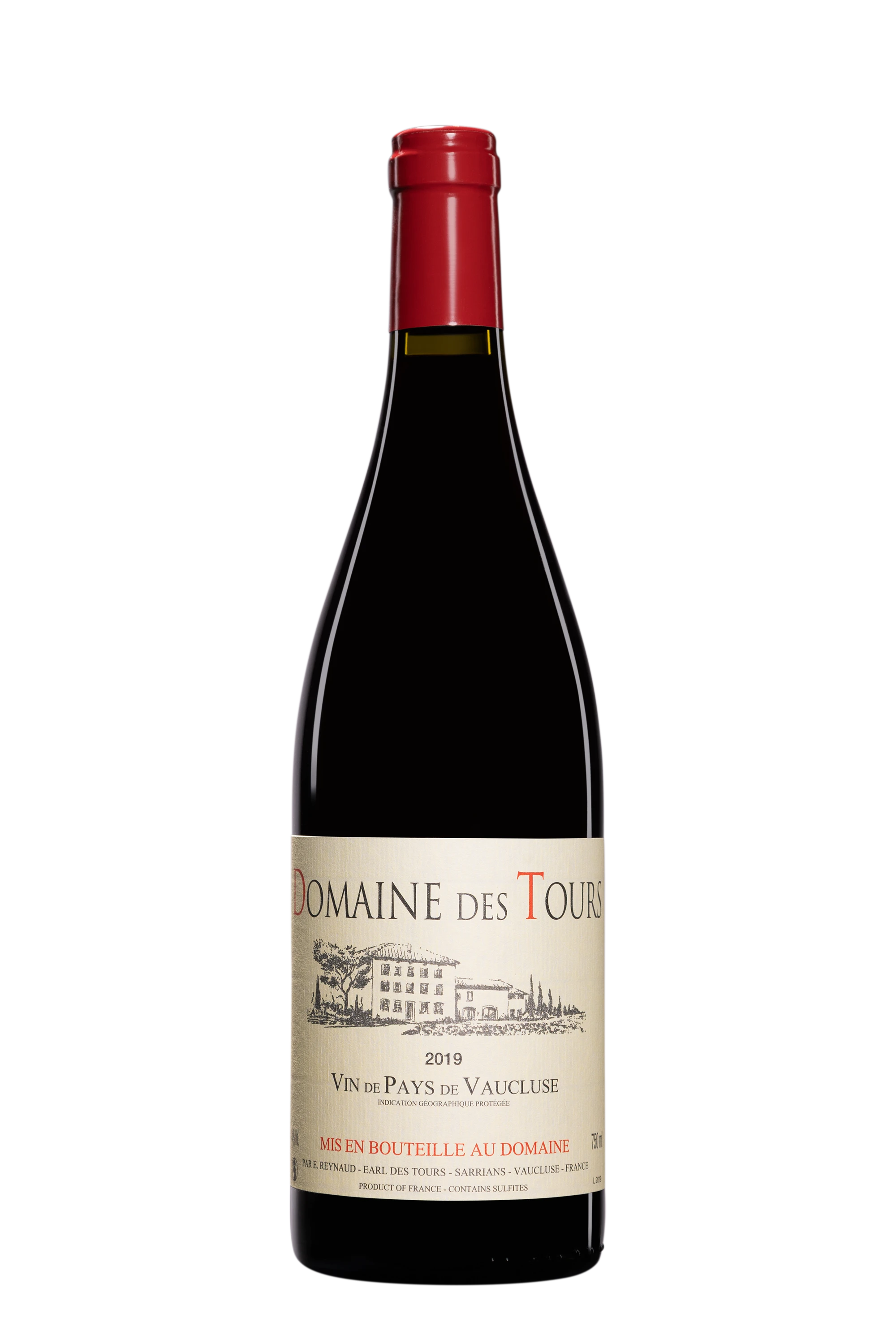 Domaine des Tours - Vin de Pays du Vaucluse Rouge 2019 14°, 75cl