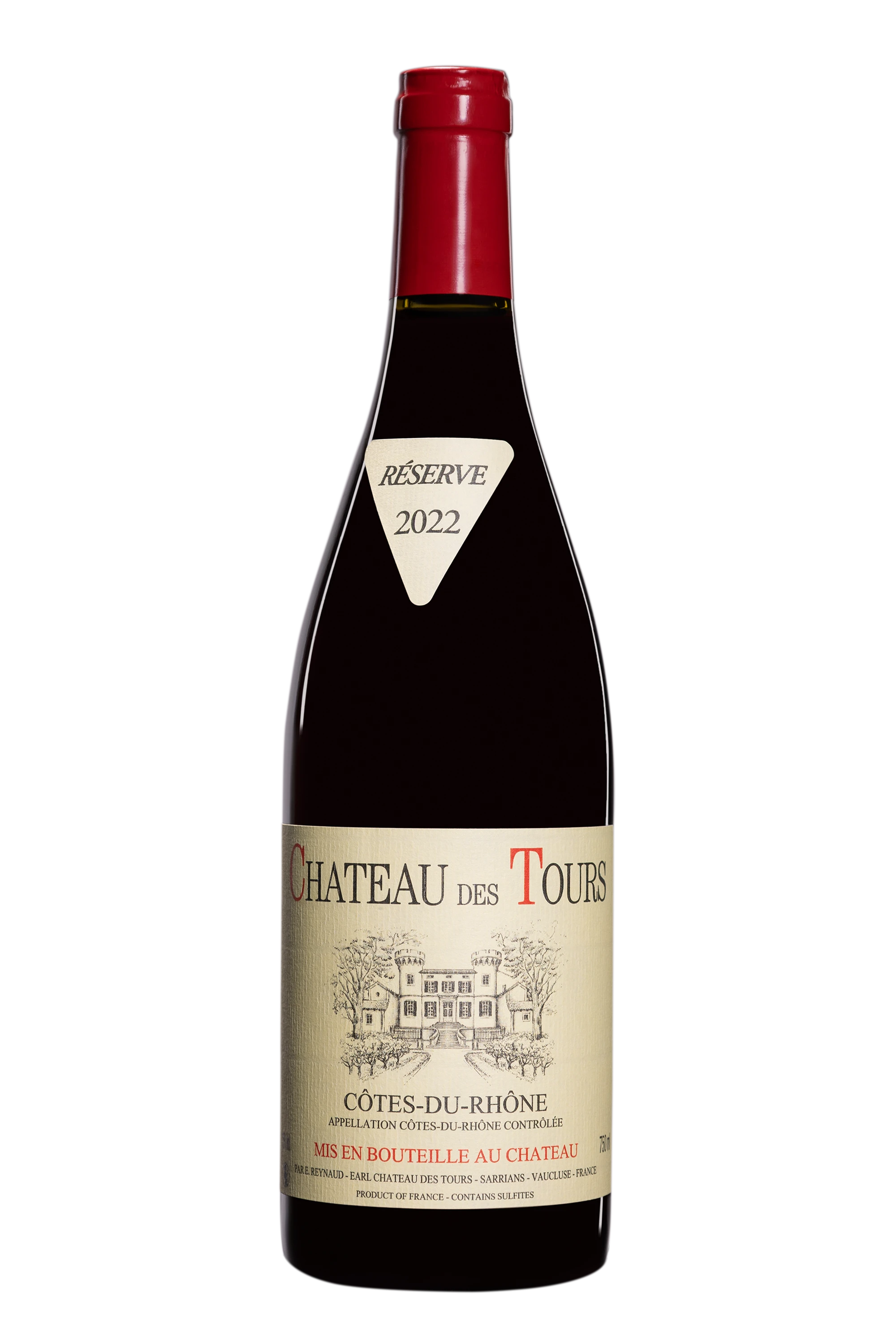 Château des Tours - Côtes du Rhône Rouge 2022 15°, 75cl