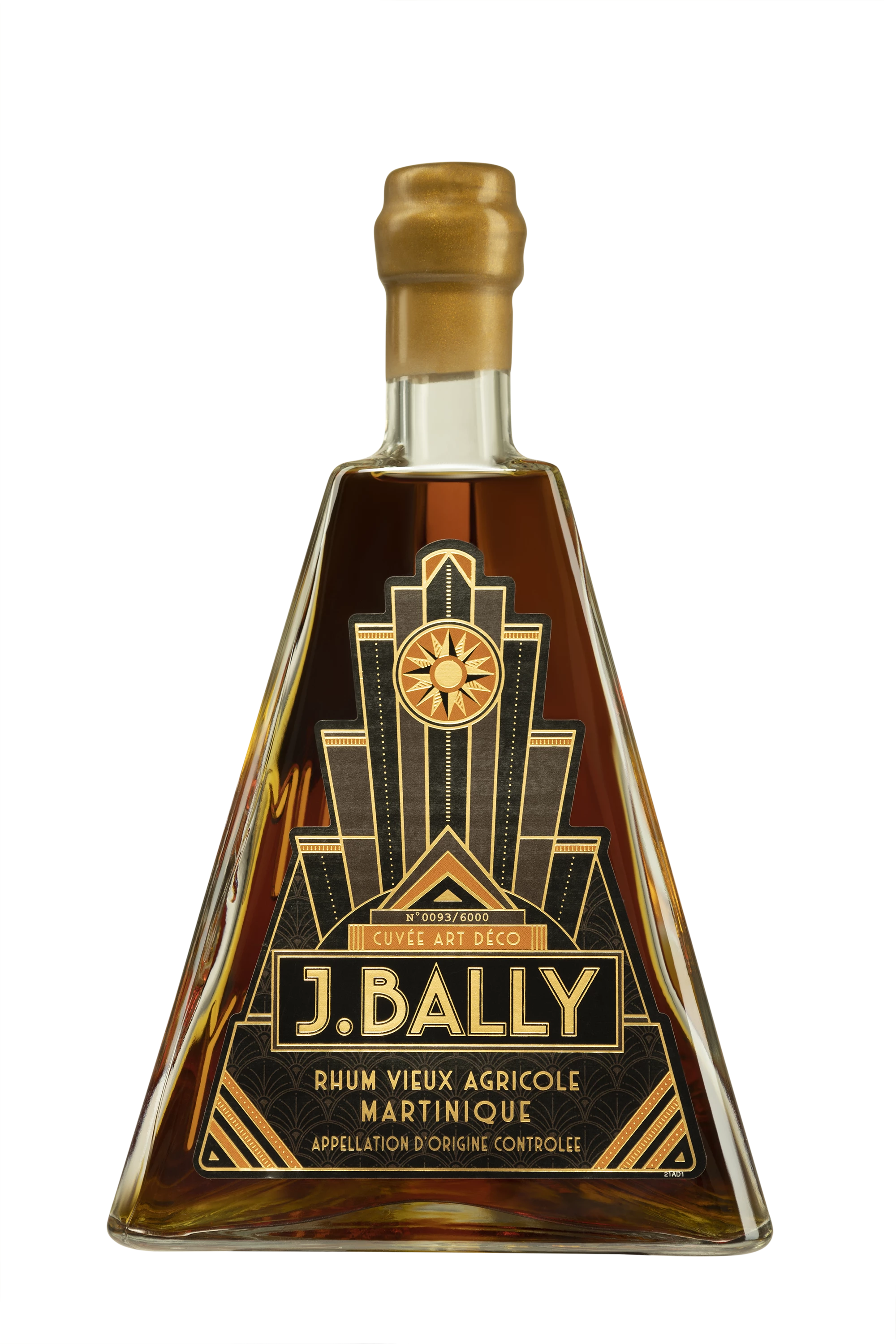 J. Bally - Rhum Vieux Agricole de Martinique "Art Déco Batch 2 - France Conquête" 43.5° Giftbox, 70cl