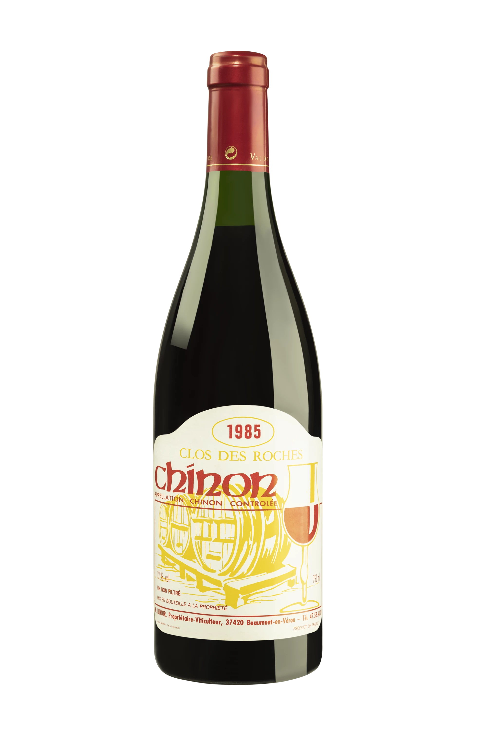 Domaine Jérôme Lenoir - Chinon "Les Roches" Rouge 1985, 75cl