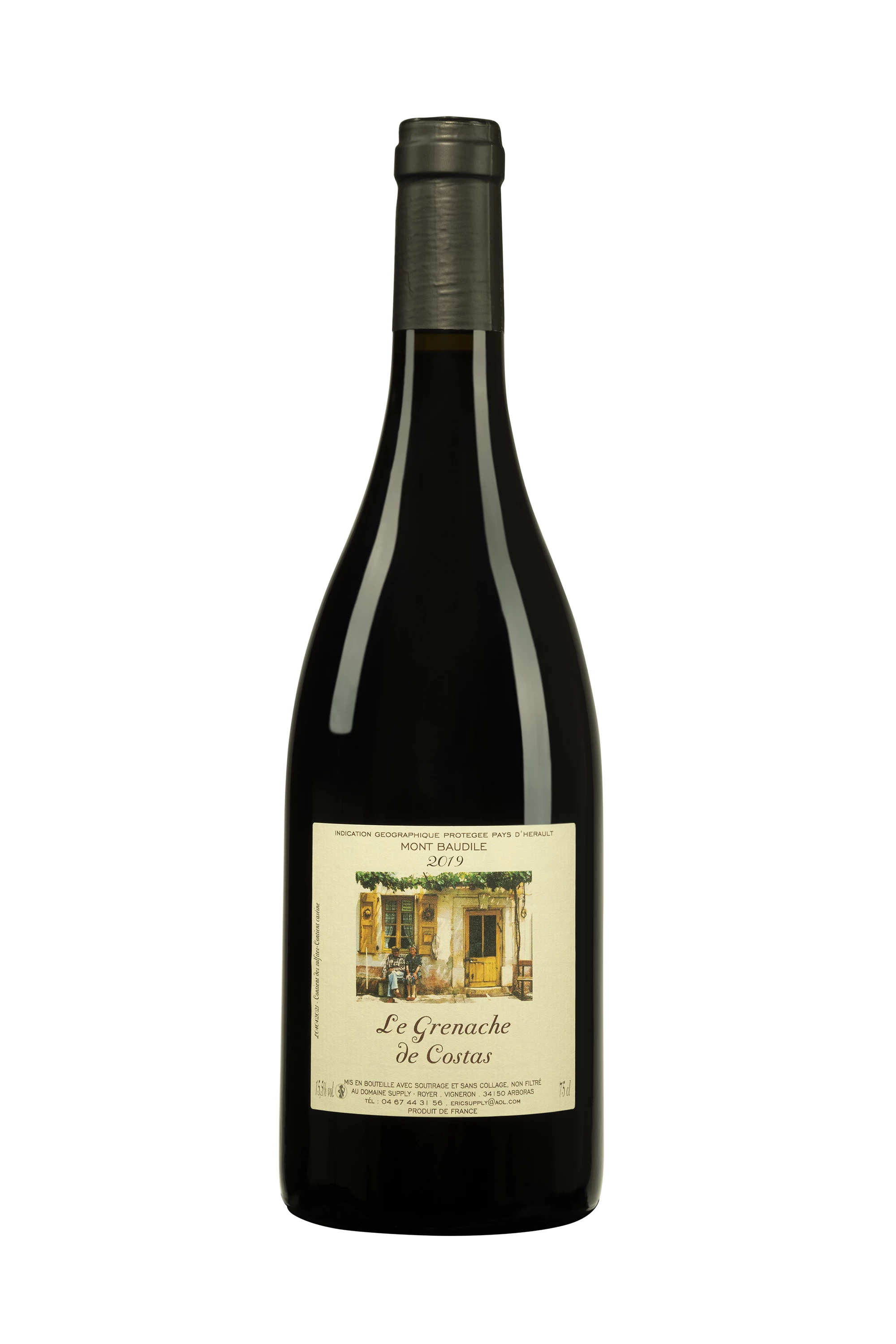 Domaine Supply-Royer - Pays d'Hérault Mont Baudile "Grenache de Costas" Rouge 2019, 75cl