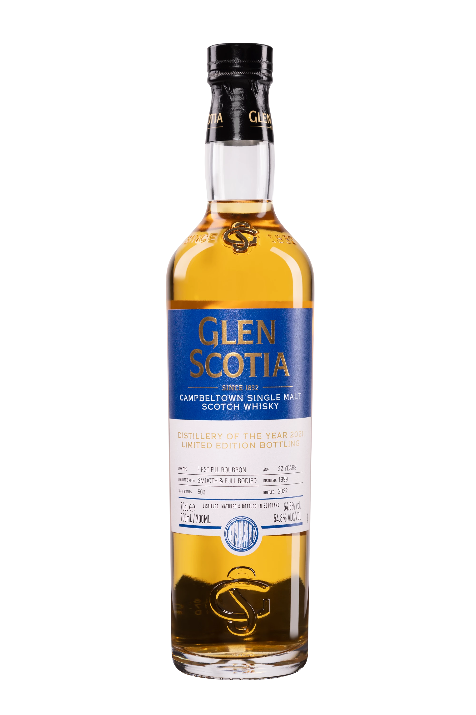 Glen Scotia - Single Malt Scotch Whisky "22 Ans - Distillery of the Year 2021" 1999 54.8° Giftbox, 70cl